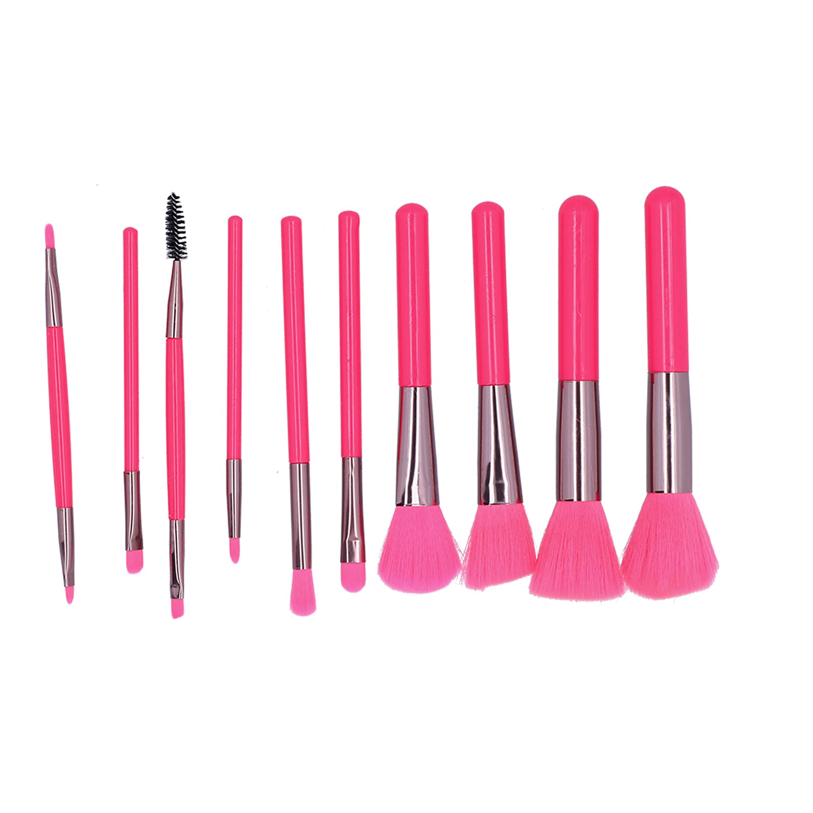 10Pcs Professional Makeup Brush Set - Rose Gold Cosmetic Brushes for Face & Eye Makeup | Soft Blending Foundation Concealer Eyeshadow Brushes | Perfect for Daily Makeup & Professional Makeup Artists