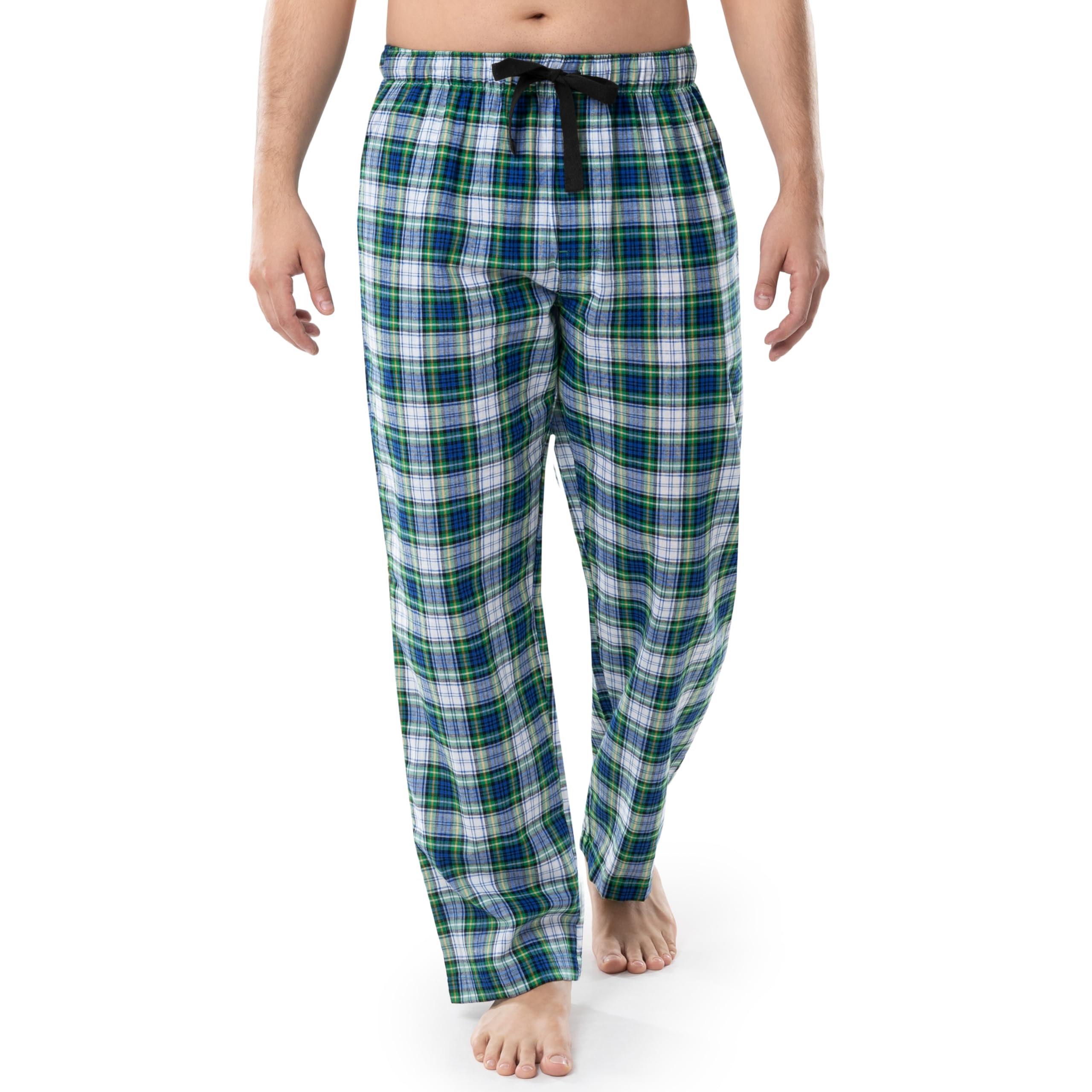 Fruit of the Loom Men's Comfortable Cotton Broadcloth Woven Sleep Pajama Pants - Soft Lounge Pants for Relaxing at Home & Nightwear