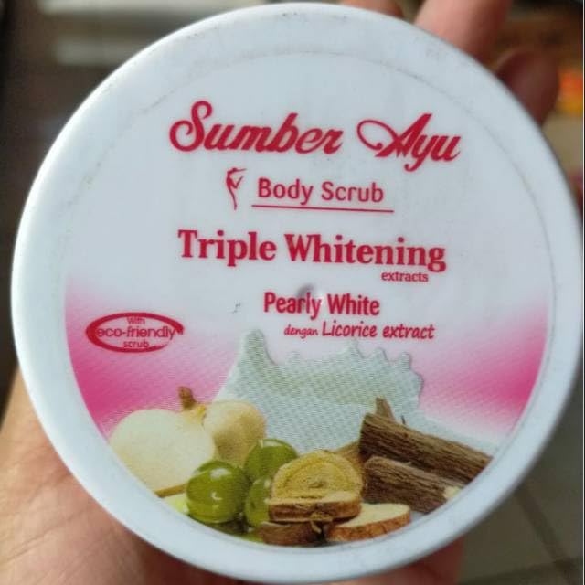 Pearly White Body Scrub Lulur Mandi - 100ml Exfoliating & Brightening Skin Care for Smooth Glowing Skin | Perfect for Spa Day & Self-Care Routine