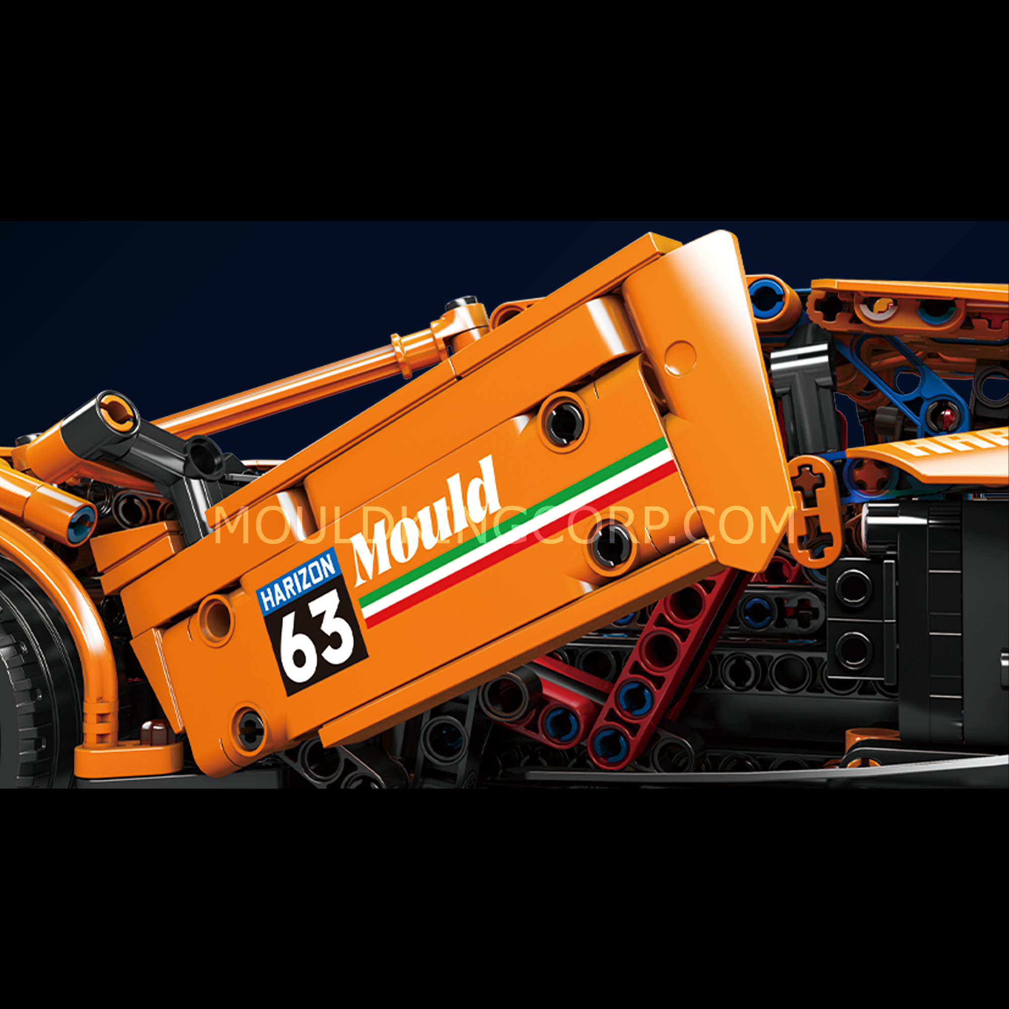 MOULD KING 13177 Italian Bull SVJ Remote Control Car Building Kit - 1,608 Piece Technic Model Set for Adults & Teens | Perfect for STEM Learning, DIY Projects & Collector Display