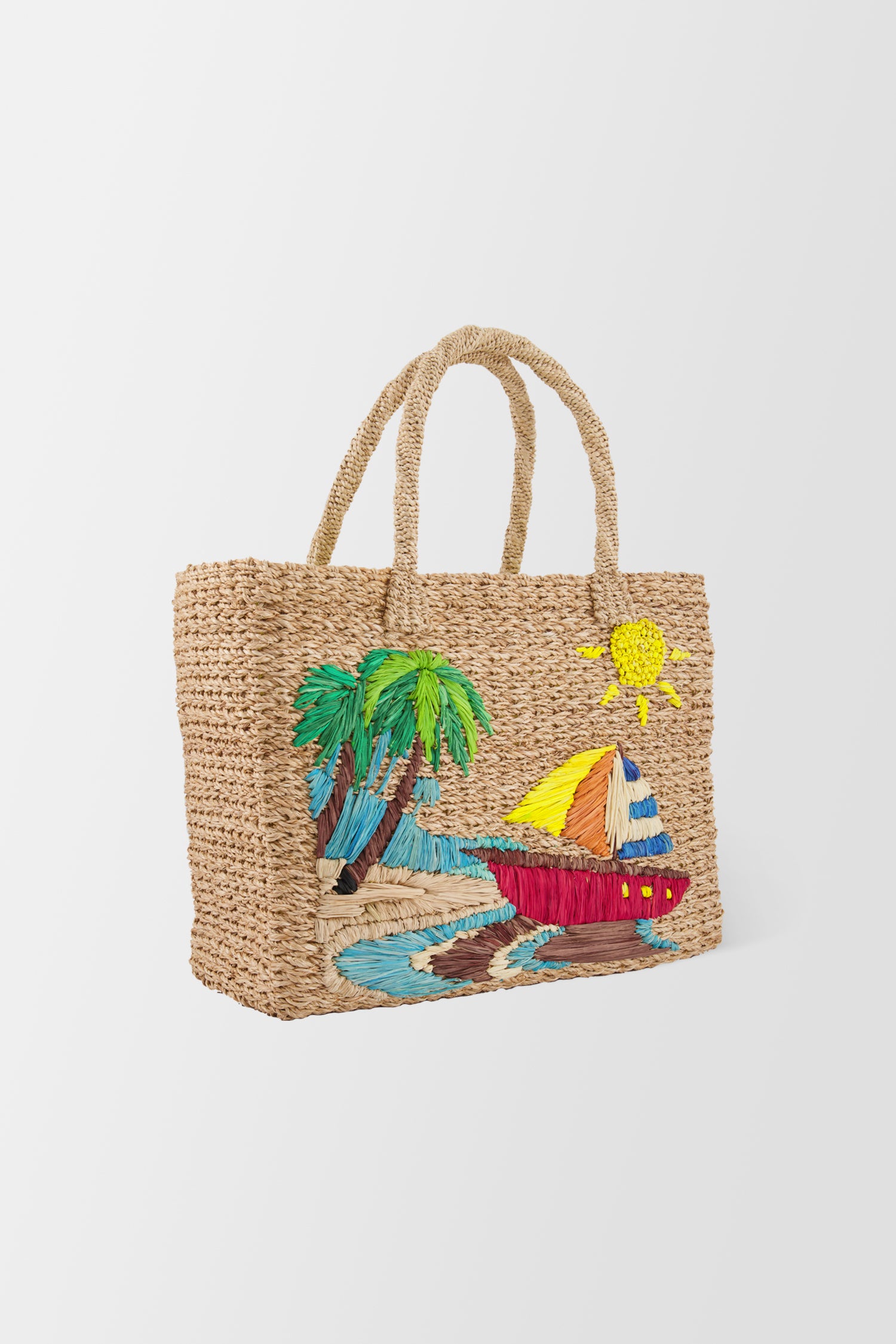 Serpui Natural July Sail Handbag - Stylish Women's Tote Bag for Summer Beach, Travel & Shopping | Eco-Friendly & Lightweight