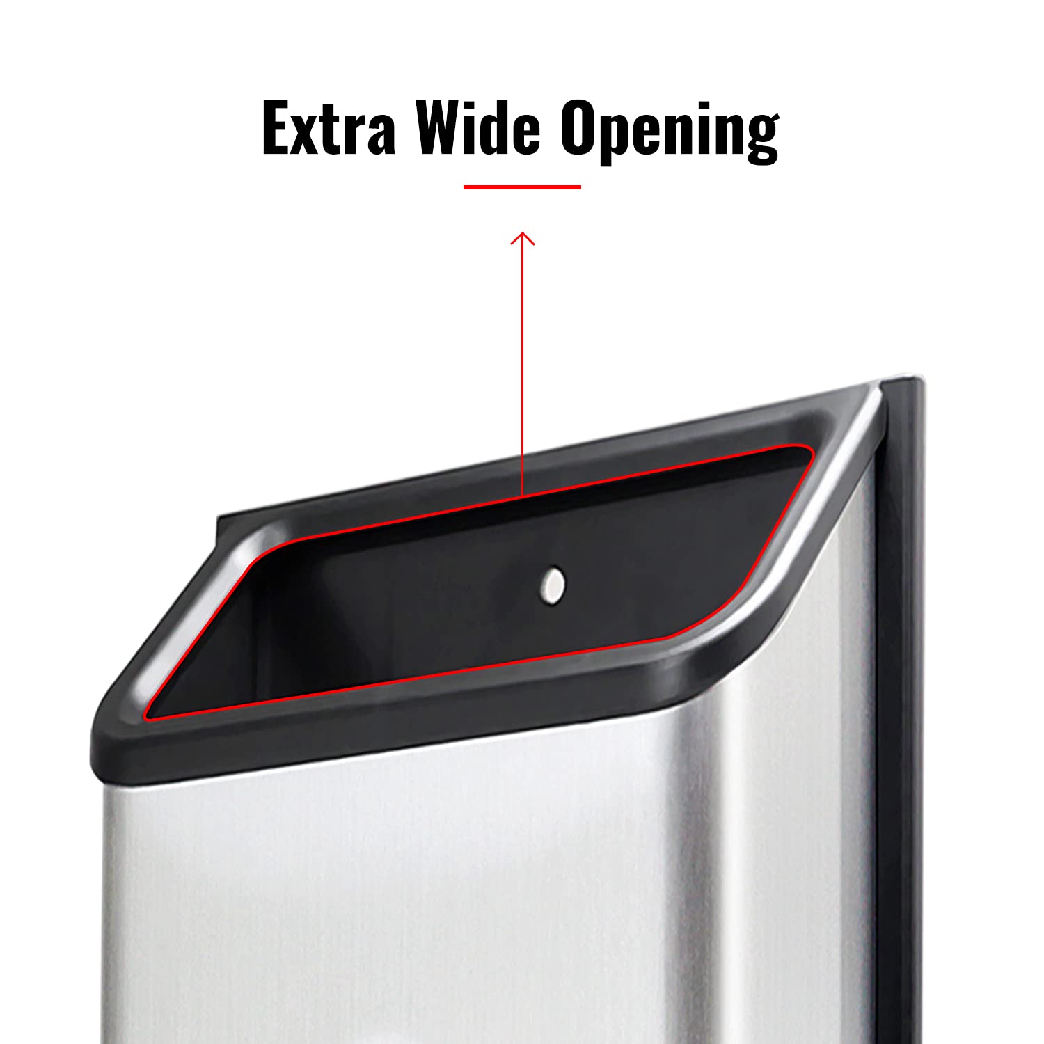 COMICO Wall Mount Grocery Bag Holder - Stainless Steel Bag Dispenser & Organizer with Easy-Access Opening, Fingerprint-Proof, Quick Installation (Silver) - Perfect for Kitchen, Pantry, Laundry Room & Garage Storage Organization