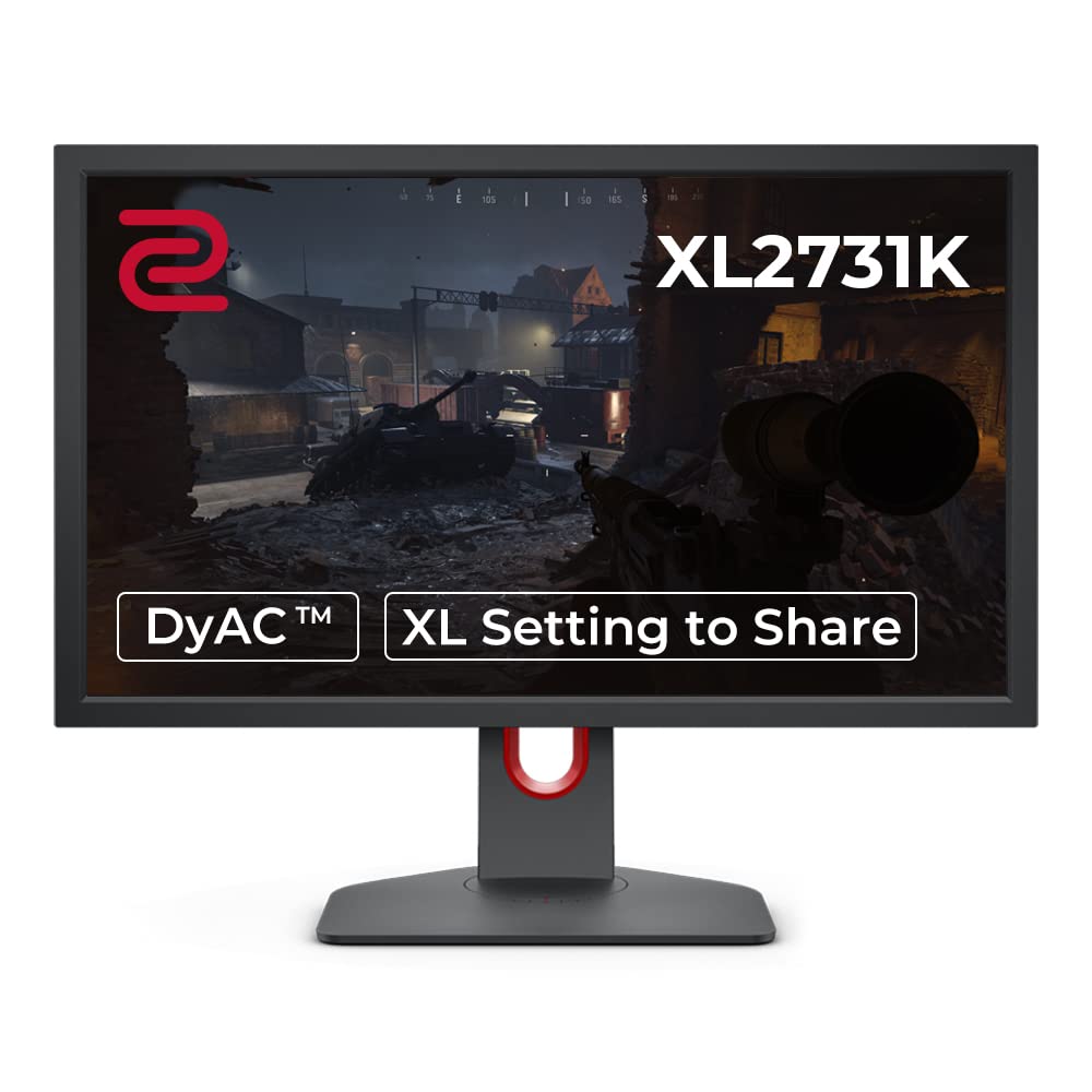 BenQ ZOWIE XL2731K 27-Inch Gaming Monitor - 165Hz Refresh Rate, 1ms Response Time, DyAc Technology, XL Setting Sharing - Perfect for Competitive Esports & FPS Gaming
