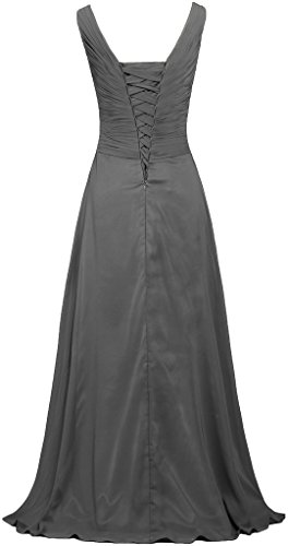 Elegant Women's V-Neck Sleeveless Long Bridesmaid Dress for Wedding Guest, Evening Party & Formal Occasions | Fall 2023 Collection | Perfect for Bridal Showers, Galas & Special Events