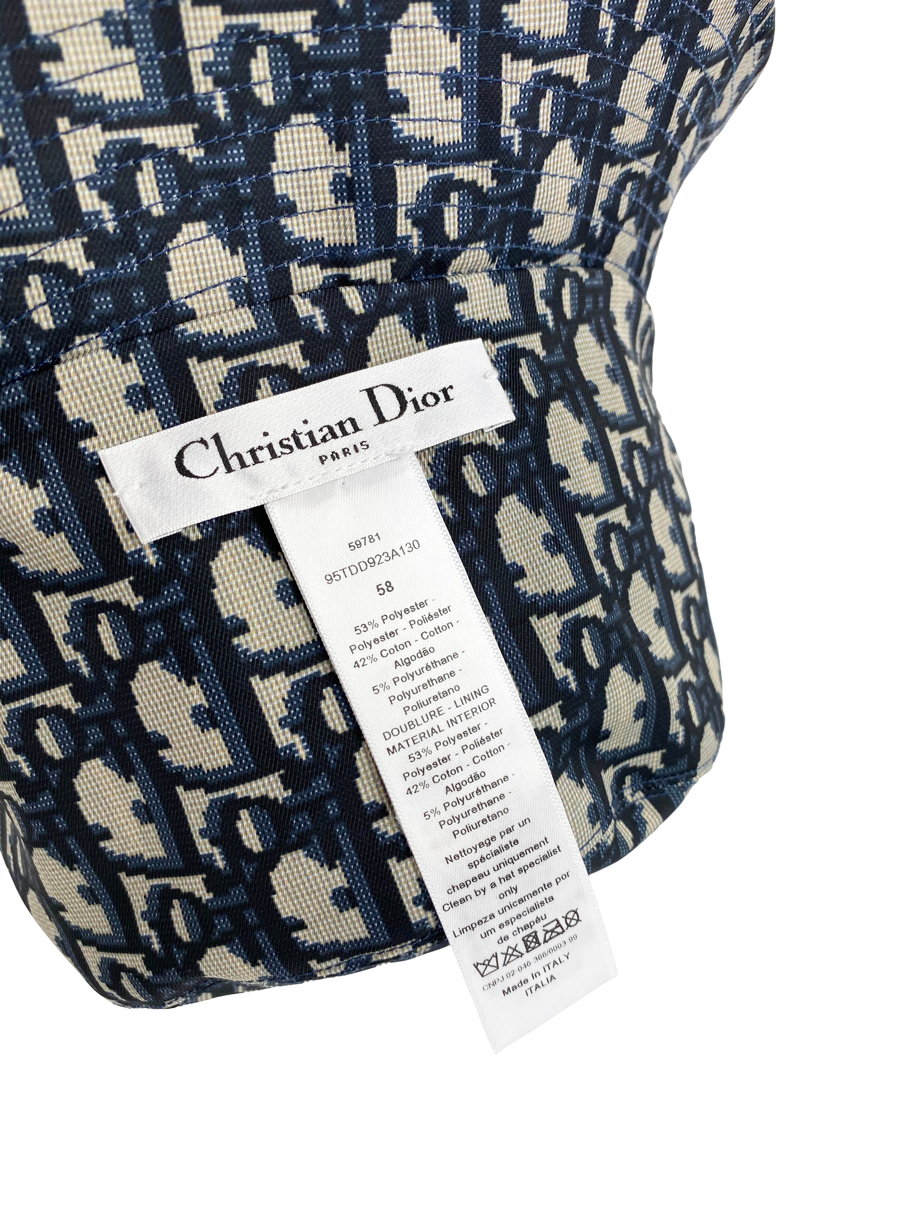 Dior Reversible Teddy D Bucket Hat for Women & Men - Fashionable Unisex Designer Bucket Hat for Outdoor Activities, Travel & Streetwear
