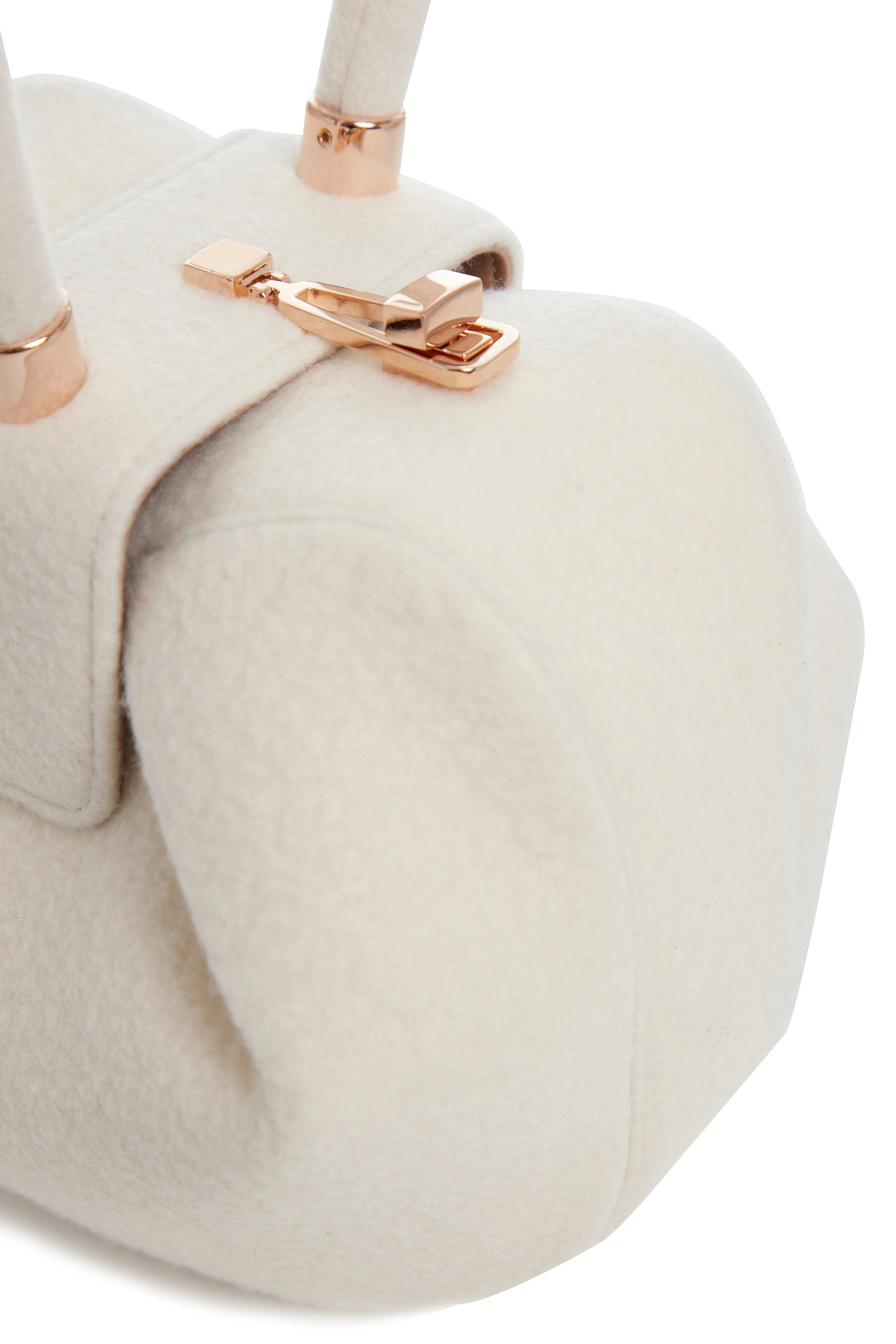 Luxury Nina Bag in Ivory Cashmere Felt - Elegant Women's Handbag for Work, Travel & Special Occasions | Premium Soft Felt Material with Timeless Design