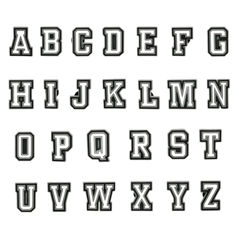 MINISO Luminous 26 Letter Shoe Charms - PVC Shoe Accessories & Decorations for Clogs, Sandals & Wristbands - Perfect for DIY Gifts, Party Favors & Summer Fashion