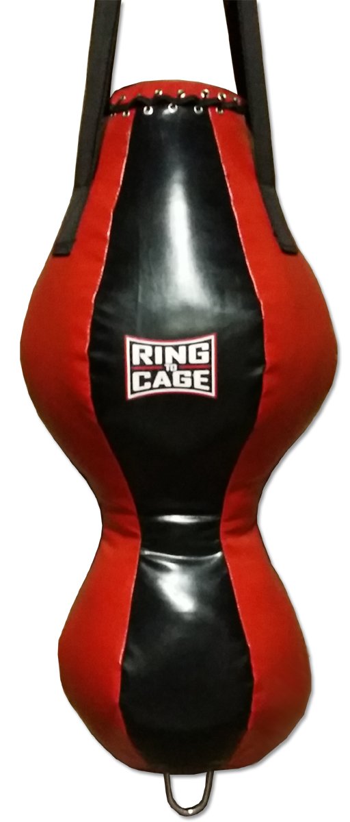Double-End Heavy Punching Bag - Filled Boxing Training Equipment for Hook & Uppercut Practice | Perfect for Home Gym, MMA & Kickboxing Workouts