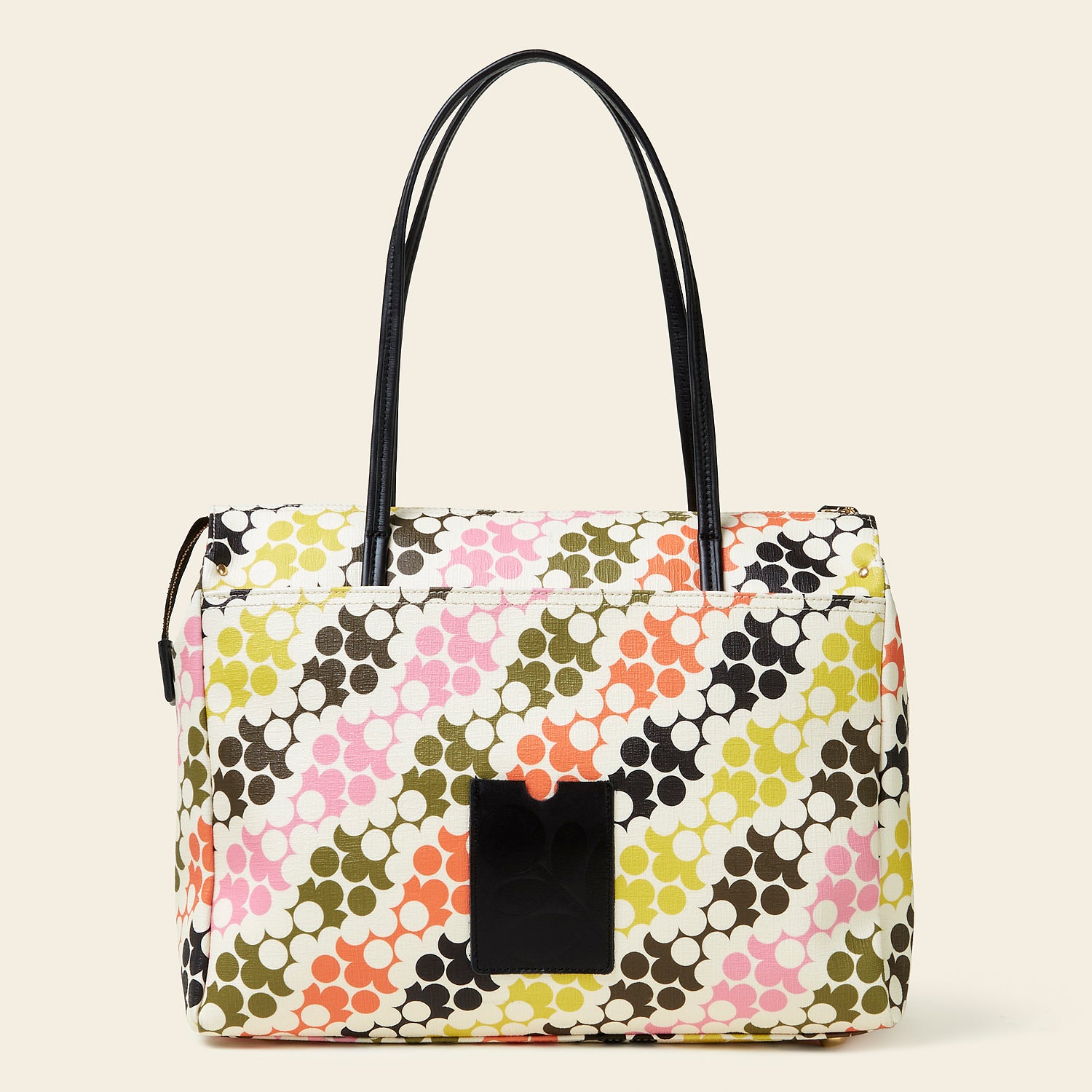 Watson Tote Bag - Floral Puzzle Print Crossbody Purse for Women | Stylish Everyday Handbag for Work, Travel & Shopping
