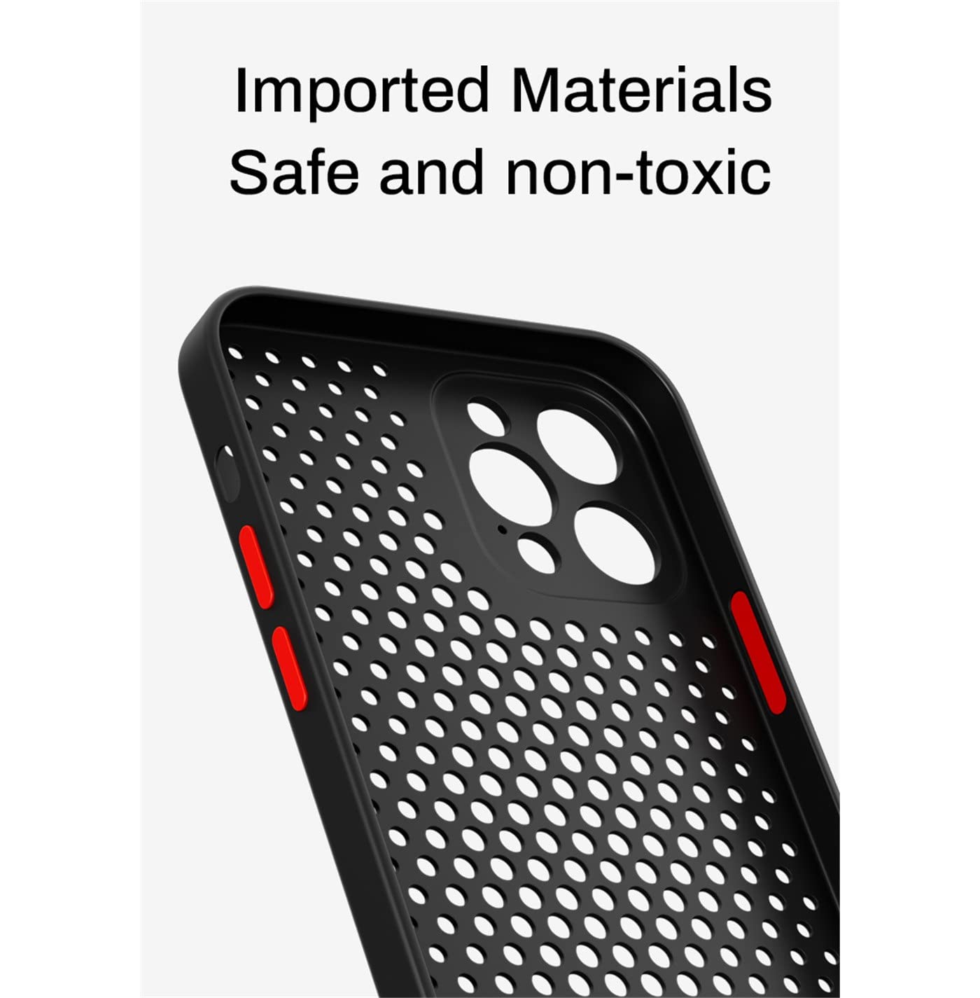 Premium Heat Dissipation & Breathable Cooling Phone Case for iPhone 13 Pro - Soft Silicone Cover with Enhanced Airflow Design | Perfect for Gaming, Outdoor Activities & Daily Protection (Color: C)