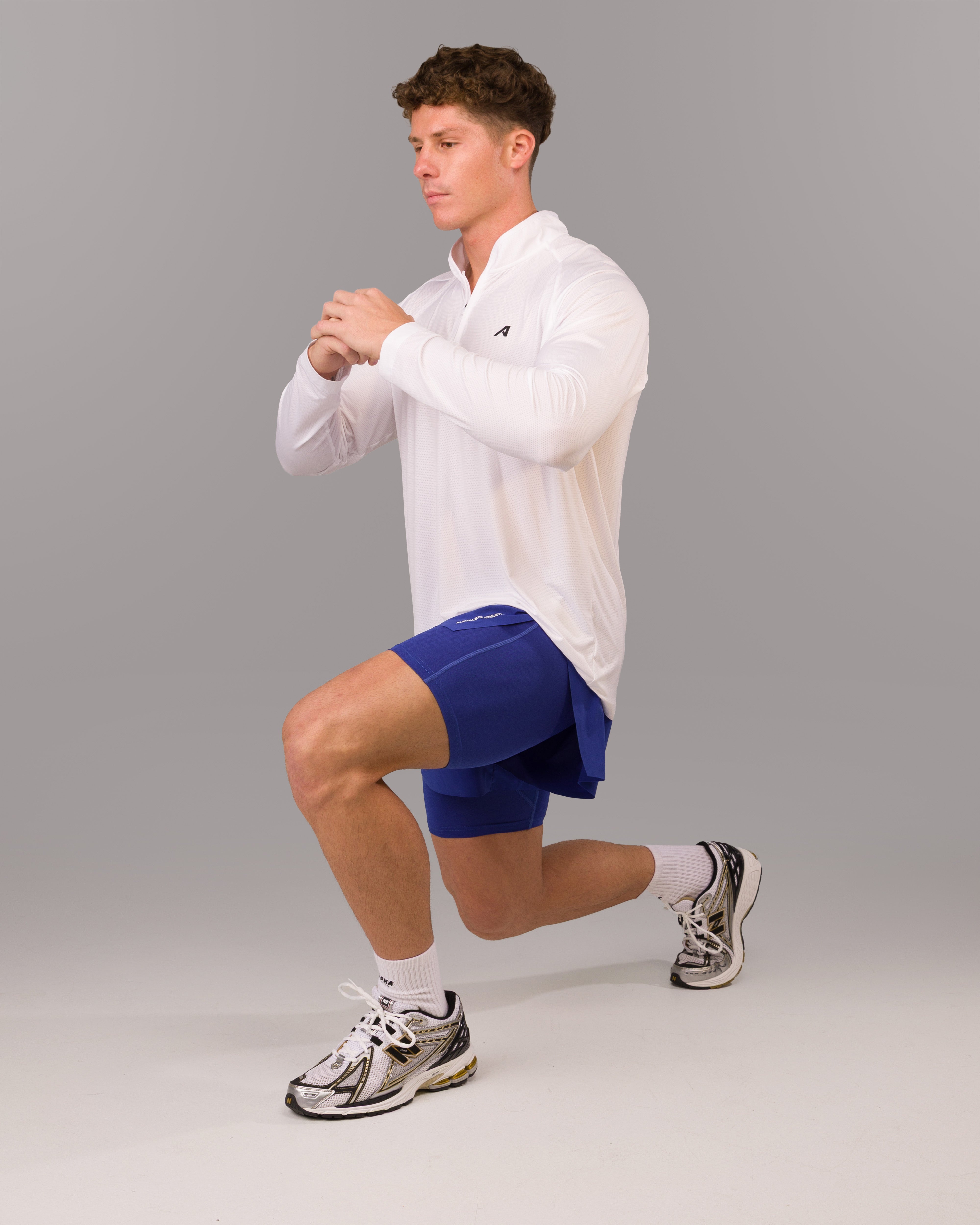 Flex Short Varsity Blue - Comfortable Athletic Shorts for Men & Women - Perfect for Running, Gym, Workout & Casual Wear