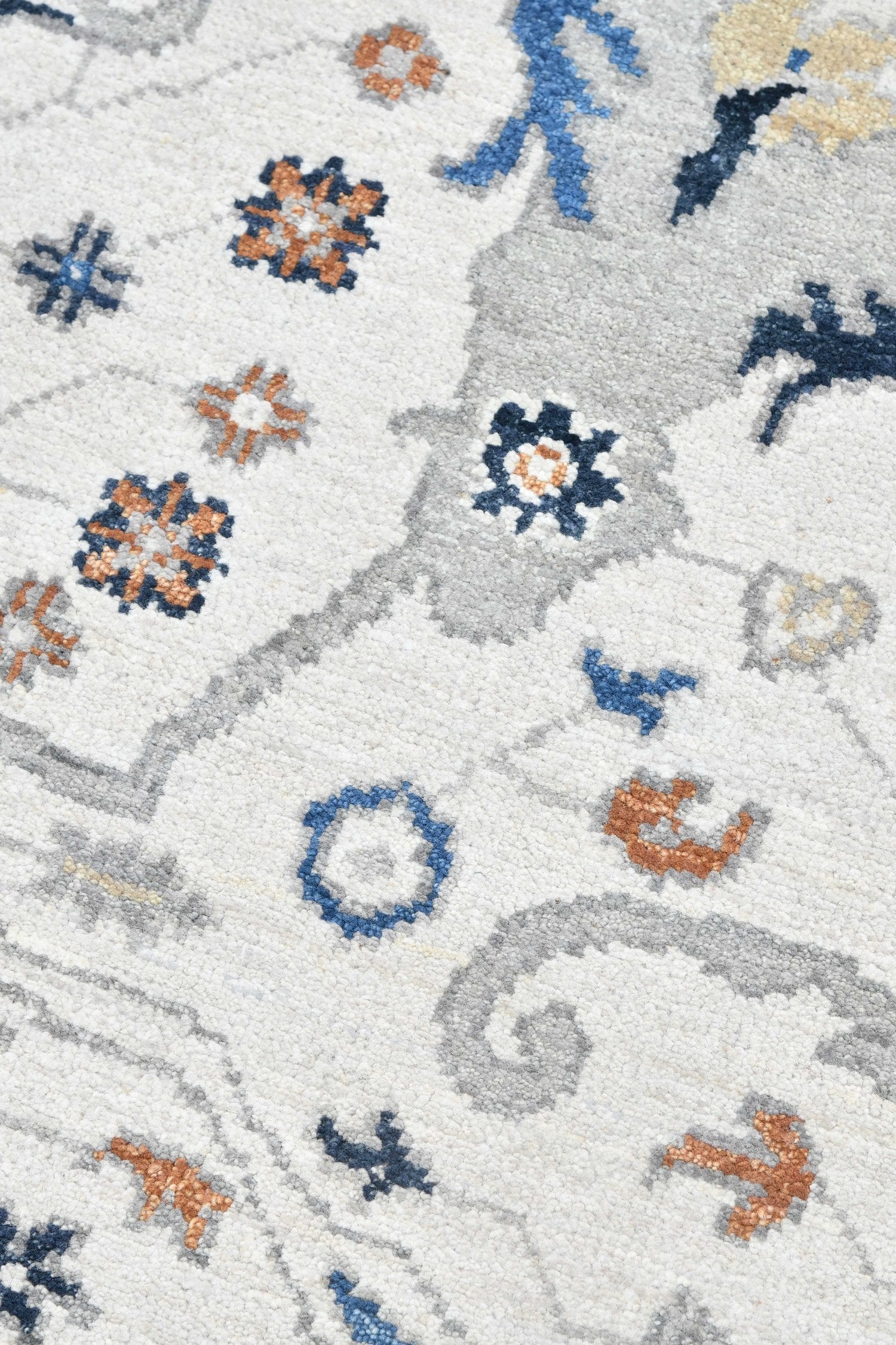Arabesque Handwoven Transitional Area Rug J72187 - Perfect for Living Room, Bedroom & Boho Home Decor