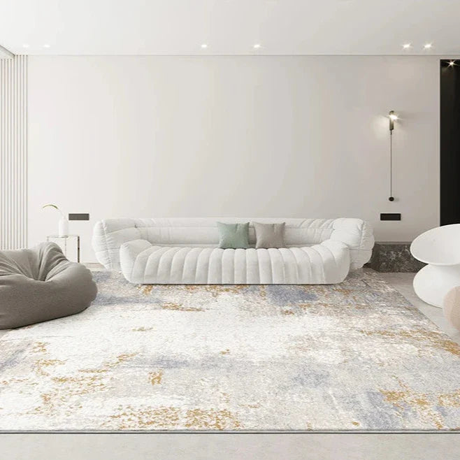 Abstract High Pile Tufted Rugs with 3D Geometric Design - Modern Elegance for Living Room, Bedroom & Office Decor