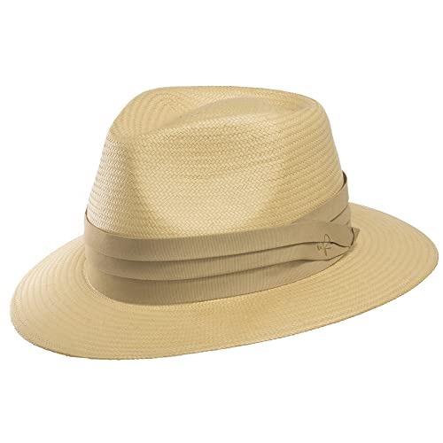 Natural Straw With Khaki Hatband