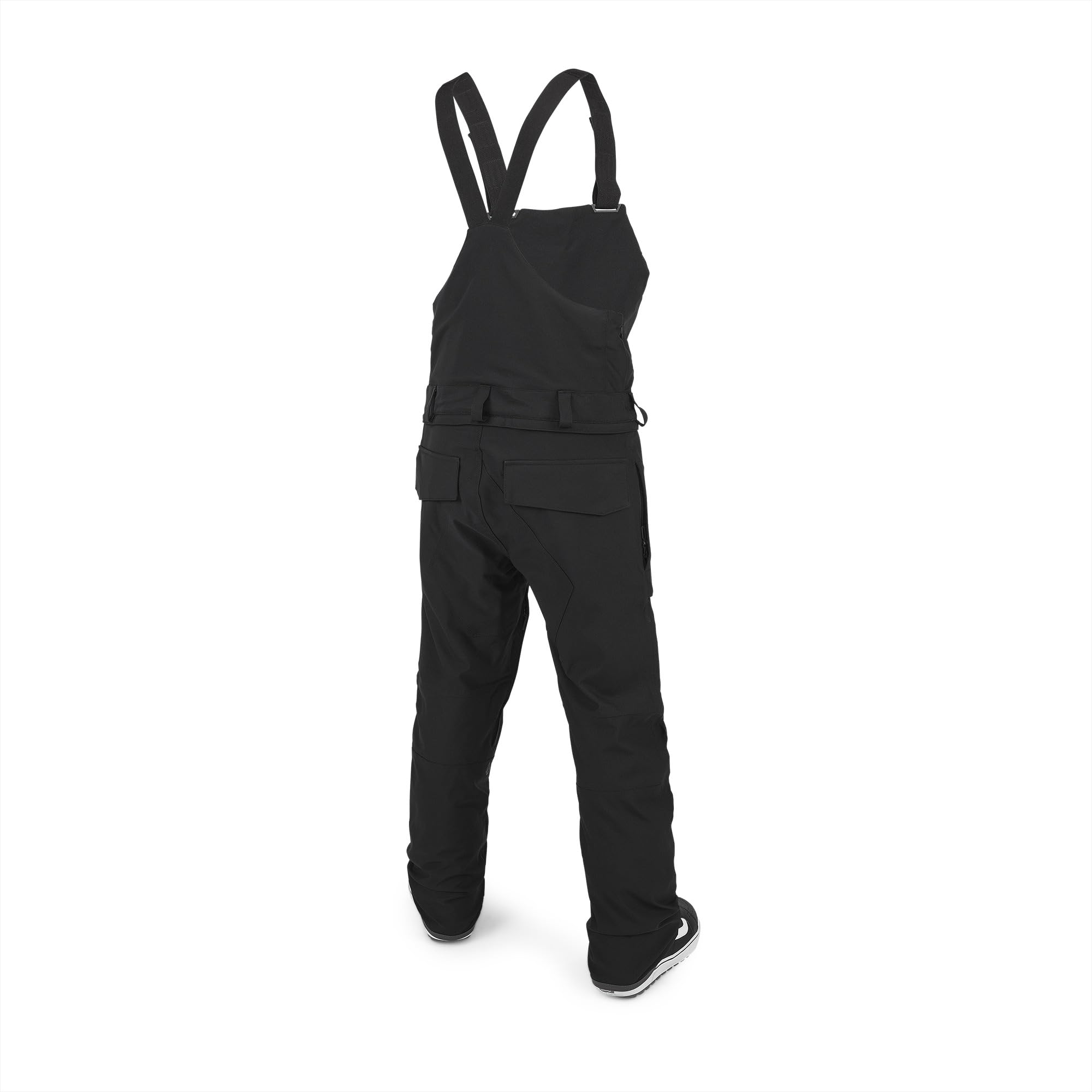 Volcom Men's Roan Bib Overalls - Black, Small Size | Durable Denim Workwear for Outdoor Activities & Casual Style