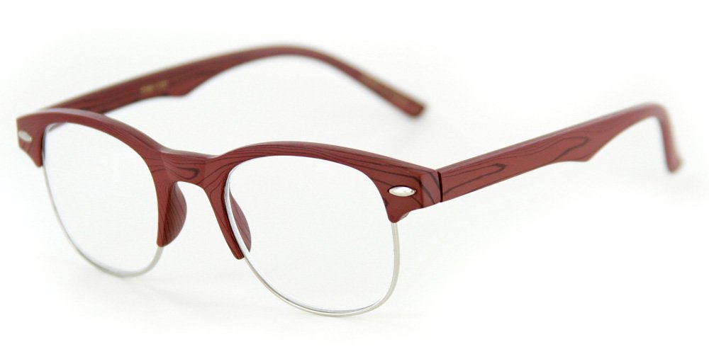 Stylish Revival Fashion Reading Glasses for Men & Women - Brown +3.25 Strength - Perfect for Reading, Crafts & Close Work