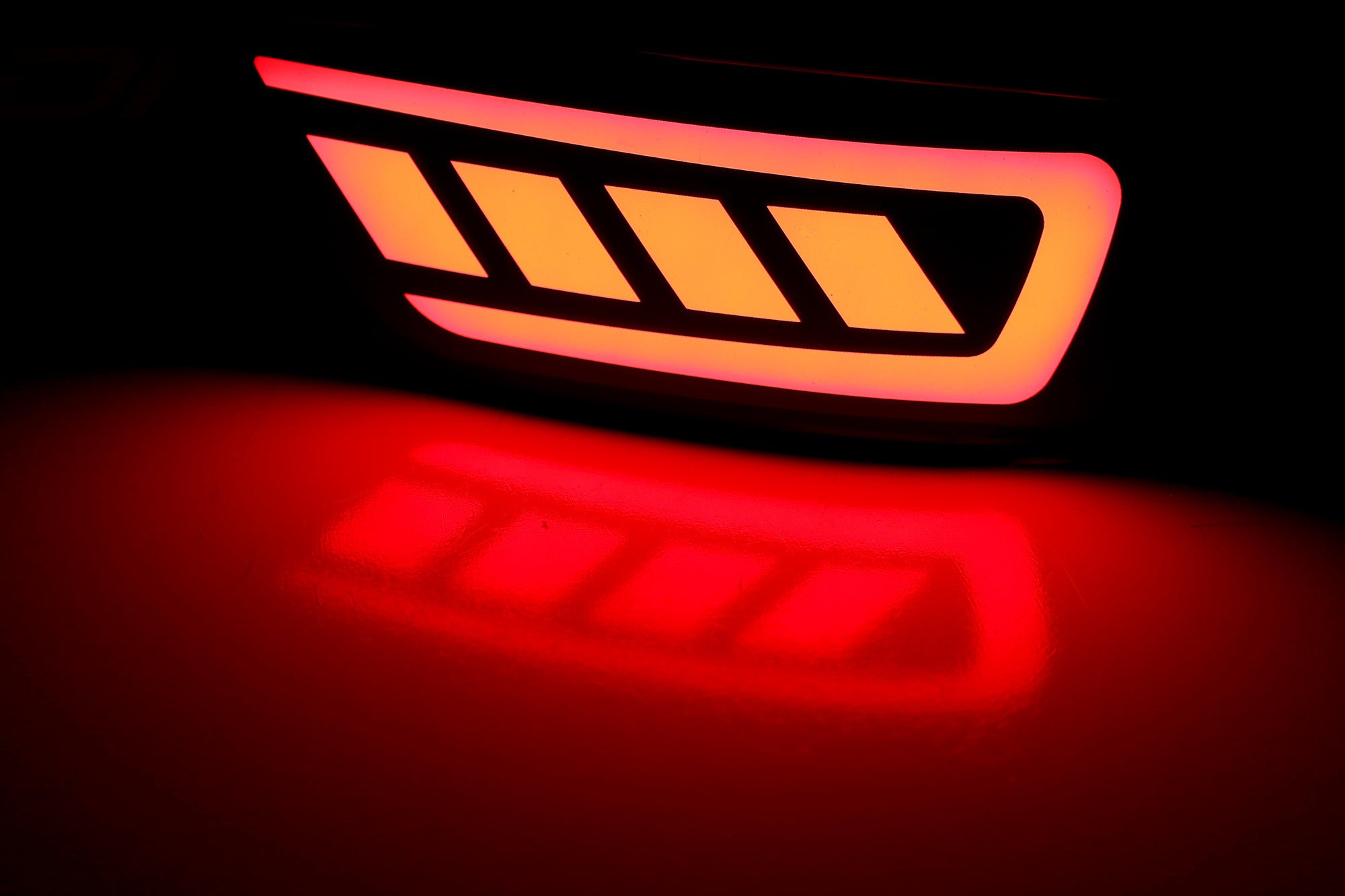 Dark Red LED Rear Bumper Reflector Lights for Jeep WK2 Grand Cherokee 2011-2022 - Enhanced Safety & Style for Night Driving & Off-Road Adventures