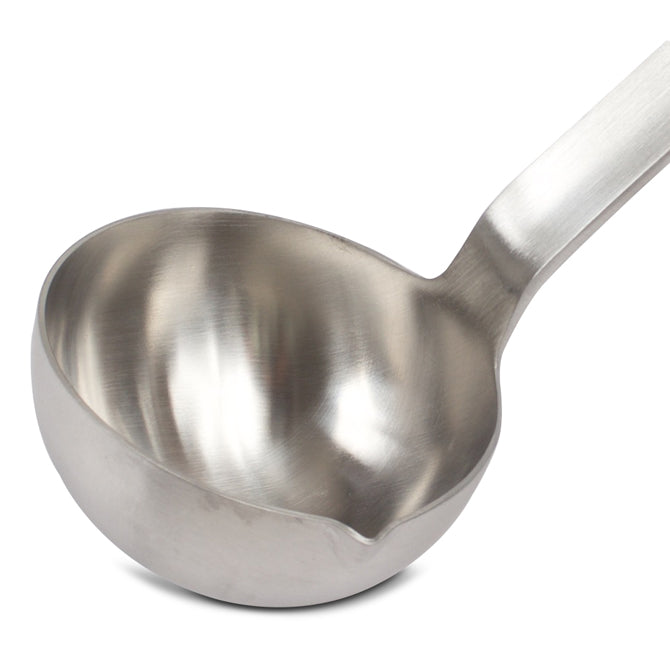 Premium Stainless Steel One Piece Ladle - Durable Soup Spoon for Cooking, Serving & Kitchen Use - Perfect for Soups, Stews, Sauces & More