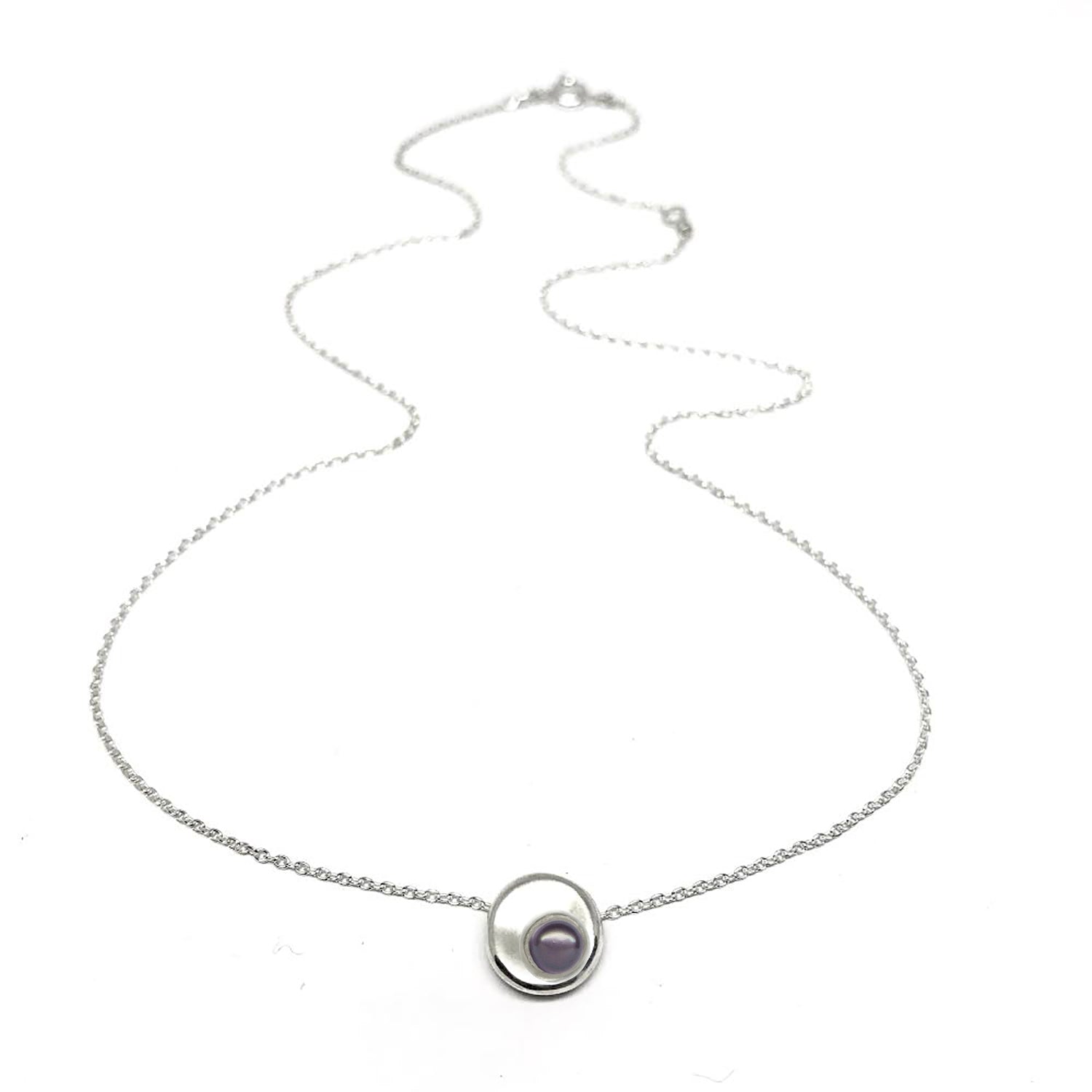 Floating Celeste Pearl Necklace - Elegant Dainty Jewelry for Women - Perfect for Weddings, Parties & Special Occasions