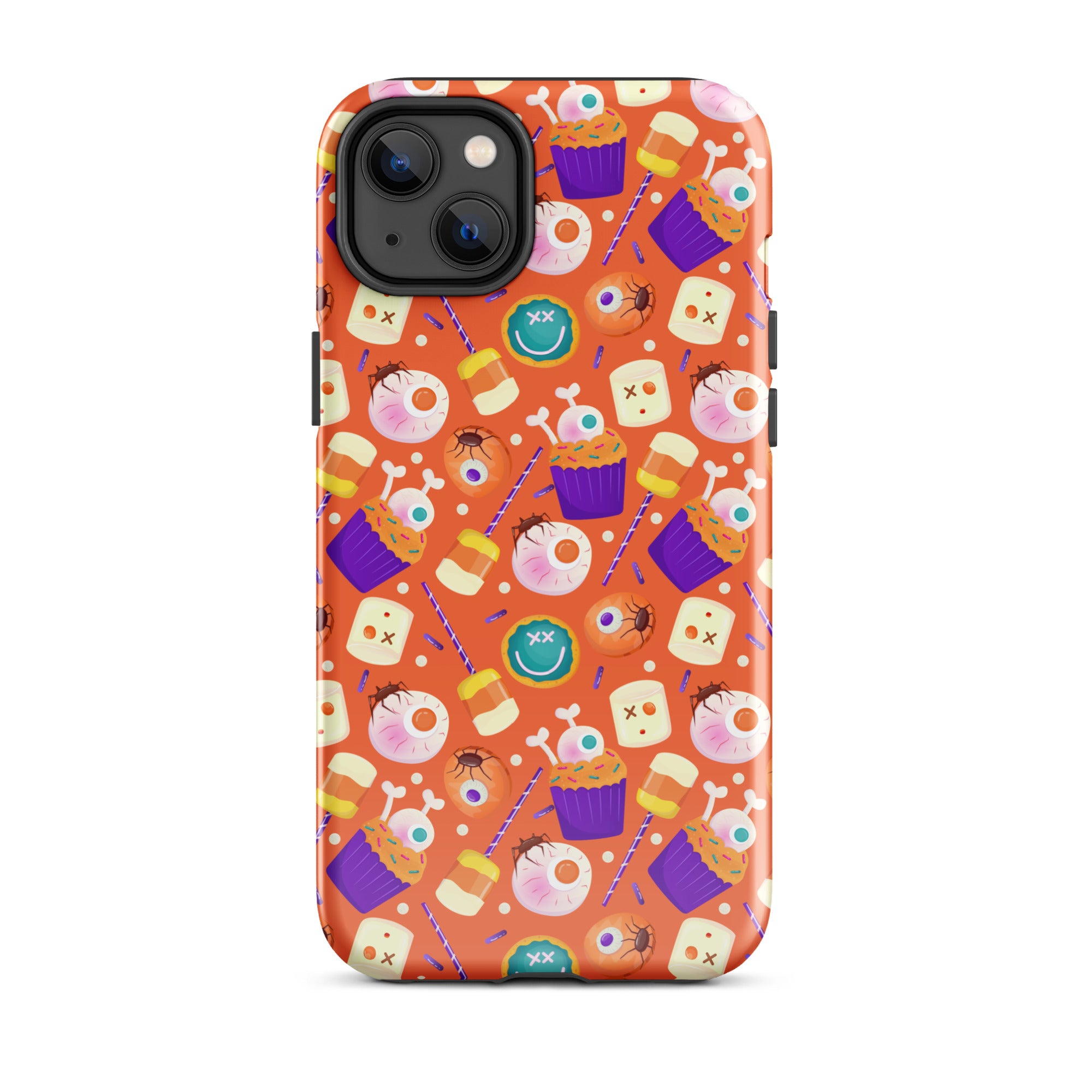 Halloween Trick or Treat Premium Shockproof iPhone Case - Cute Pumpkin Design for iPhone 14/13/12 Pro Max - Perfect for Halloween Parties, Costume Events & Spooky Decorations