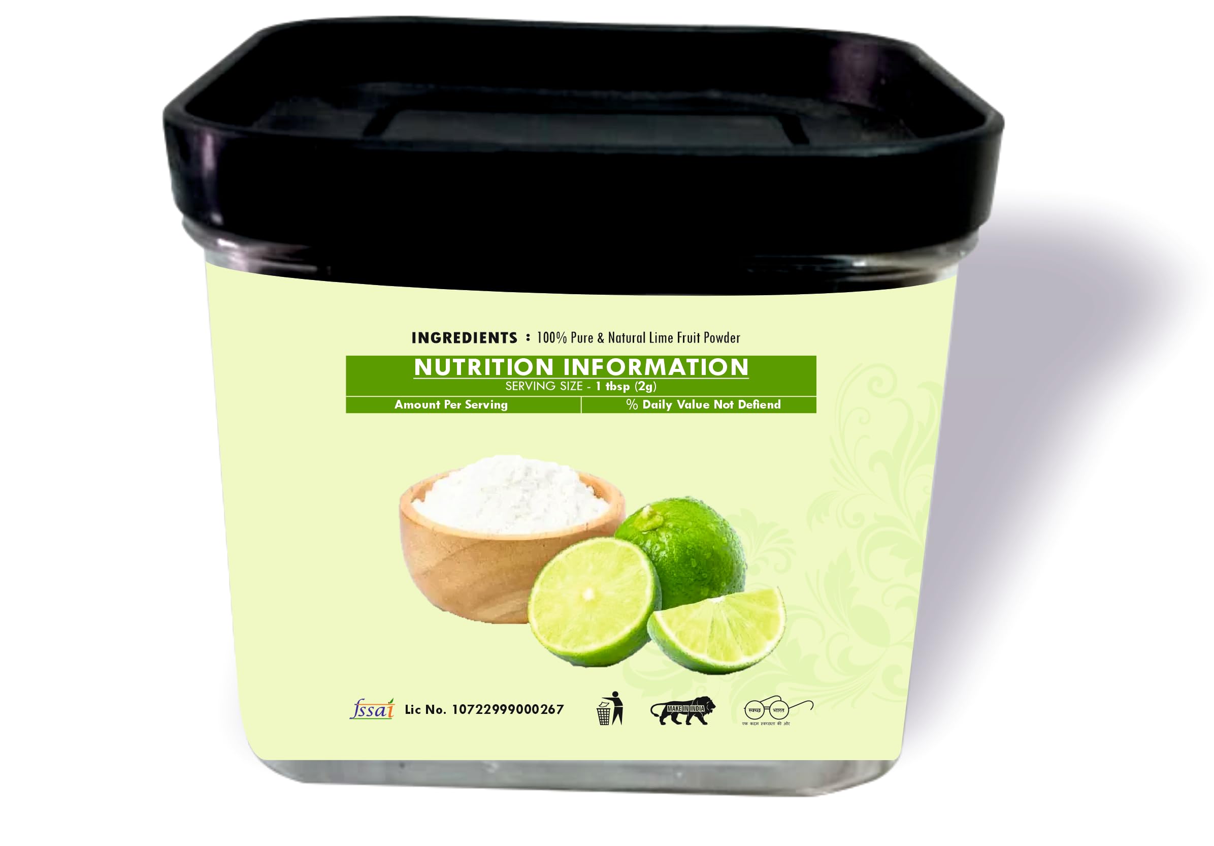 Organic Spray Dried Lime Powder (Citrus Aurantiifolia) - 100g | Natural Fruit Powder for Baking, Smoothies & Cocktails | Vegan, Gluten-Free, Non-GMO | Perfect for Desserts, Drinks & Healthy Snacks