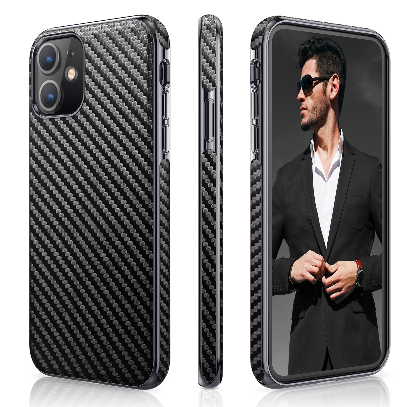Premium PU Leather iPhone 11 Case - Slim Business Cover with Anti-Slip & Scratch Resistant Protection | Elegant Luxury Design for iPhone 11 (6.1
