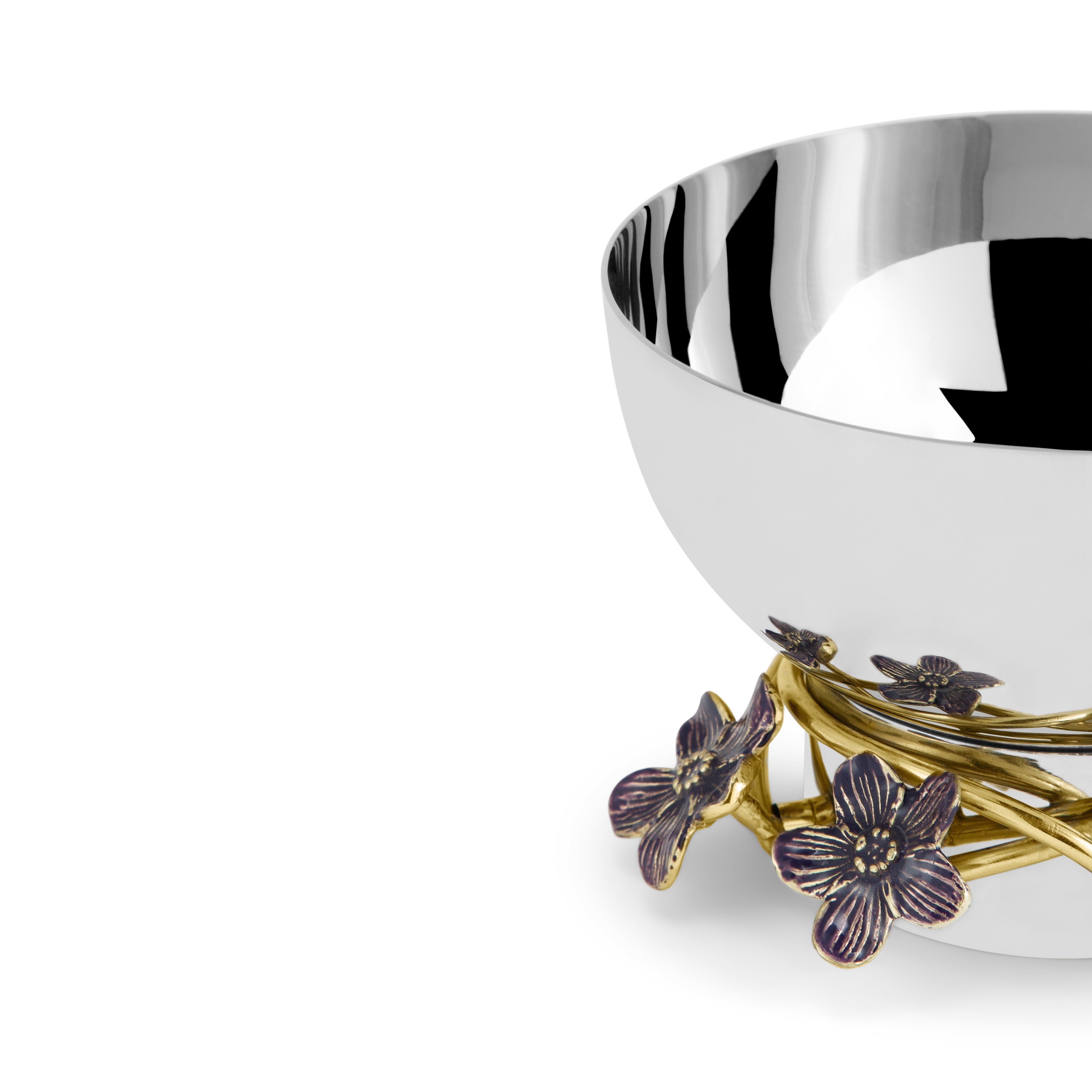 Forget Me Not Small Bowl - Elegant Ceramic Serving Bowl for Salads, Snacks & Desserts - Perfect for Home Dining, Parties & Gifts
