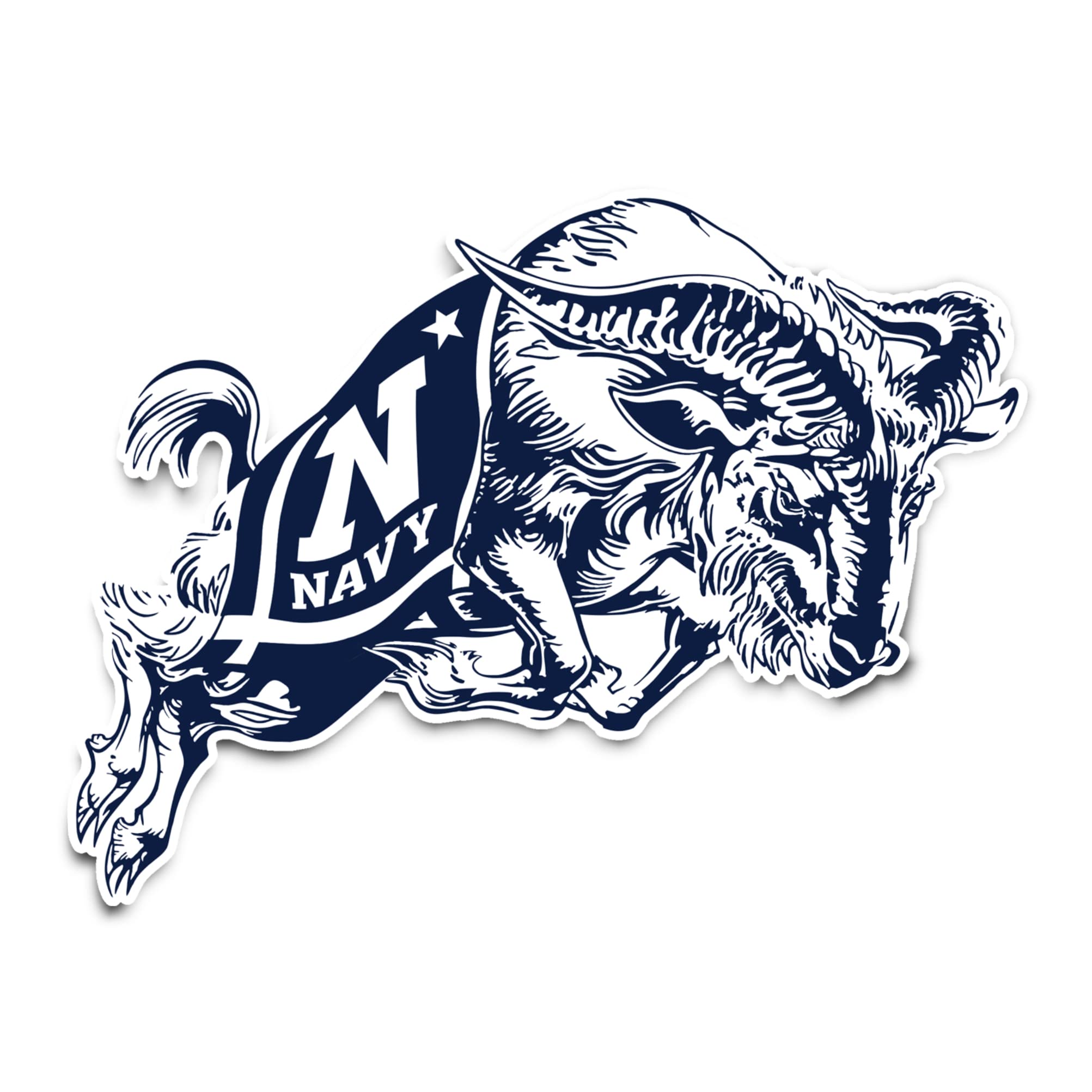 USNA Midshipmen NCAA Vinyl Decal Sticker - Waterproof Laptop, Car, Water Bottle & Scrapbook Decoration - Perfect for Navy Fans, Military Support & College Sports Enthusiasts