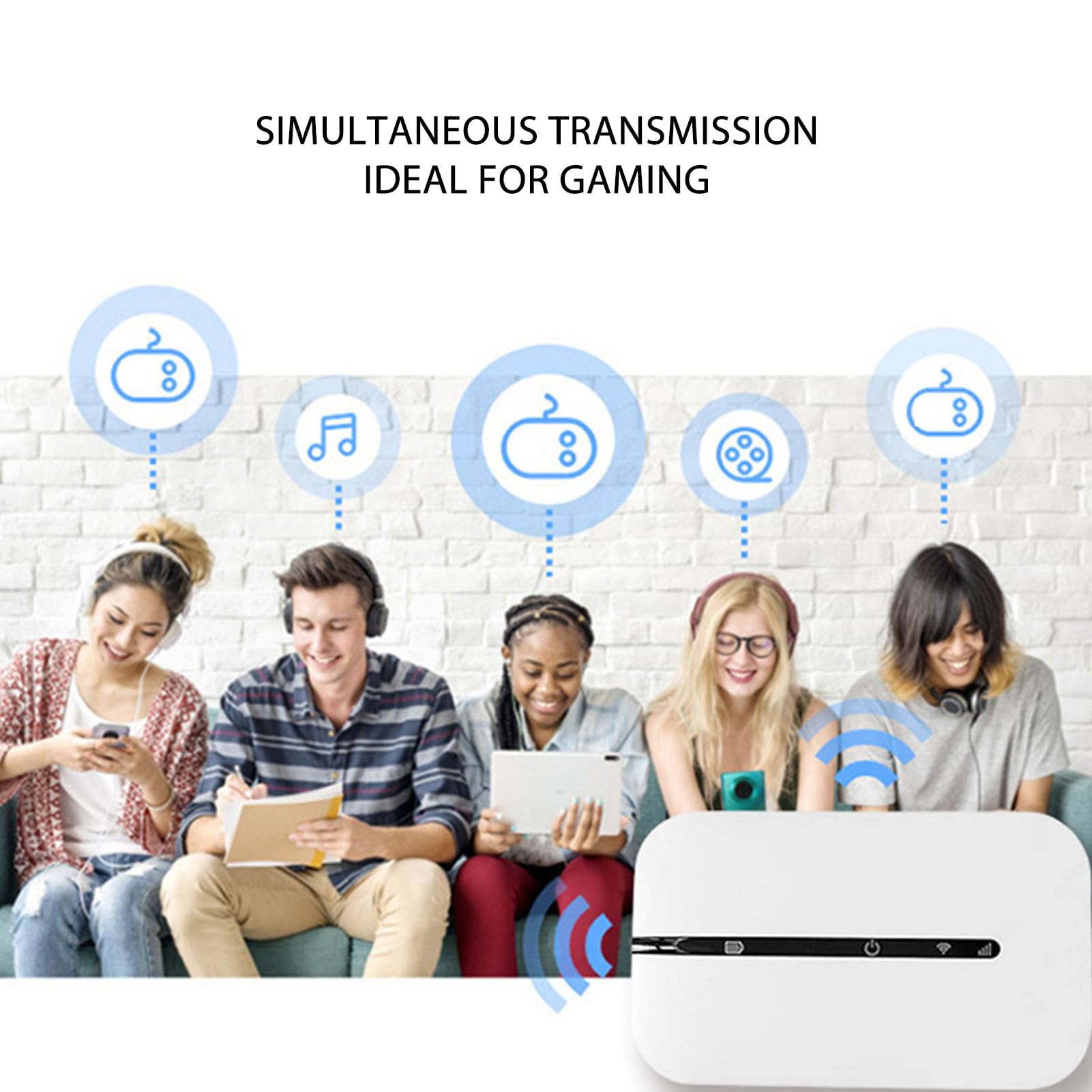 4G LTE WiFi Router for Europe - 150Mbps High Speed Portable Hotspot with SIM Card Slot, USB Charging, 2100mAh Battery - Supports 10 Devices - Perfect for Travel, Business & Remote Work