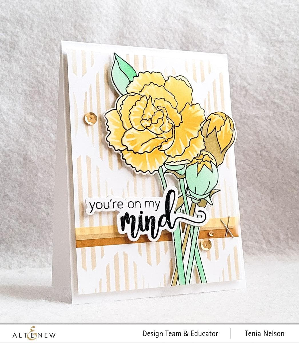 Build A Garden: Grand Carnations Add-On Die Set for DIY Floral Cards & Scrapbooking | Perfect for Home Decor & Craft Projects