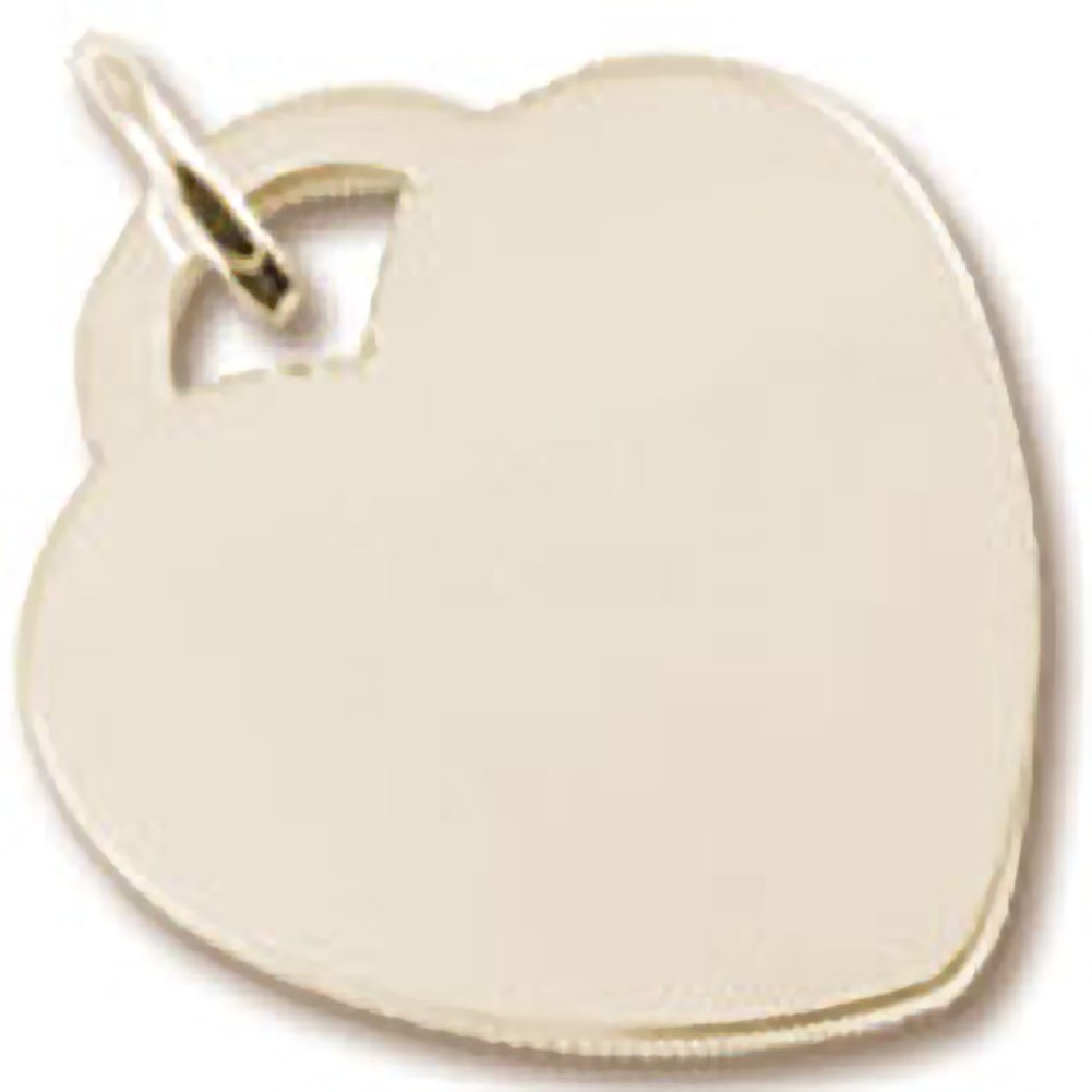 35 Series Medium Heart Charm - Sterling Silver Charms for Bracelets & Necklaces | Perfect for DIY Jewelry Making, Gifts & Everyday Wear