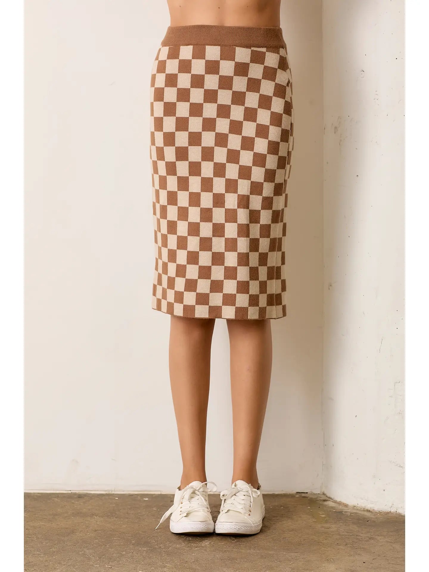Beige Midi Skirt for Women Plus Size 1X - Elegant & Flowy A-Line Skirt for Office, Casual Wear & Date Night