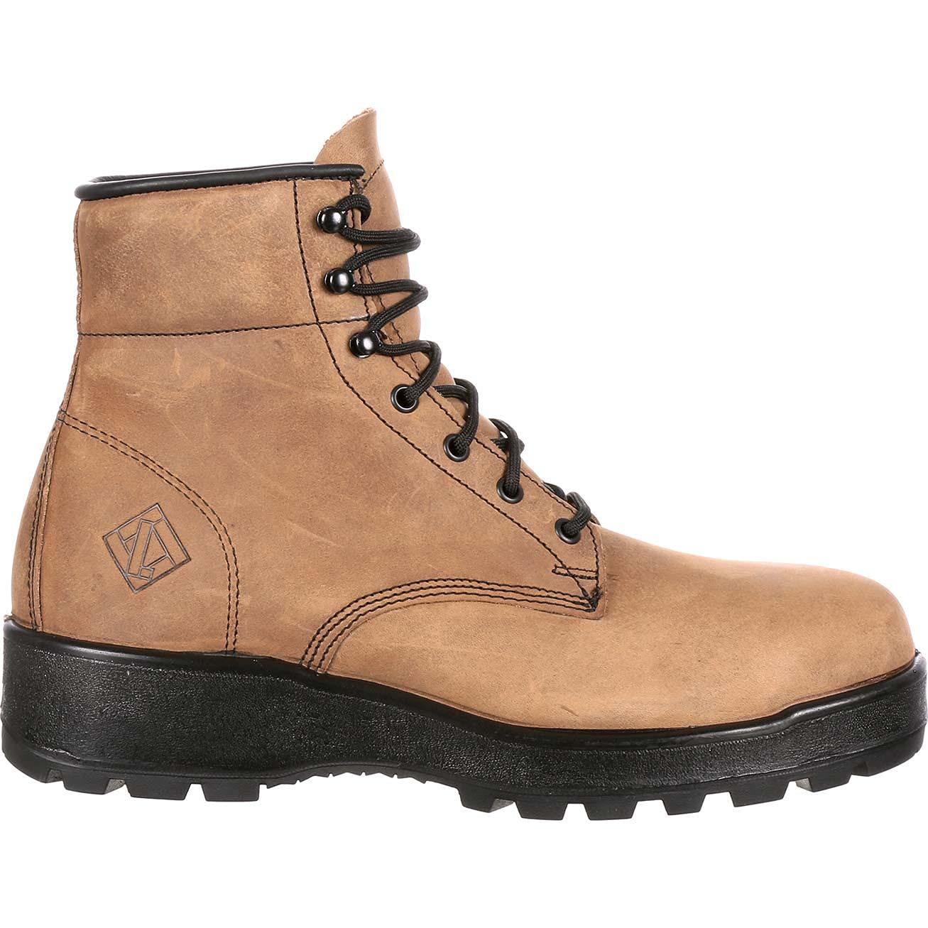 Lehigh Unisex Steel Toe Work Boots - Brown Safety Shoes Size 13 (ME) | OSHA Compliant, Slip Resistant, Electrical Hazard Protection for Construction, Warehouse & Industrial Work