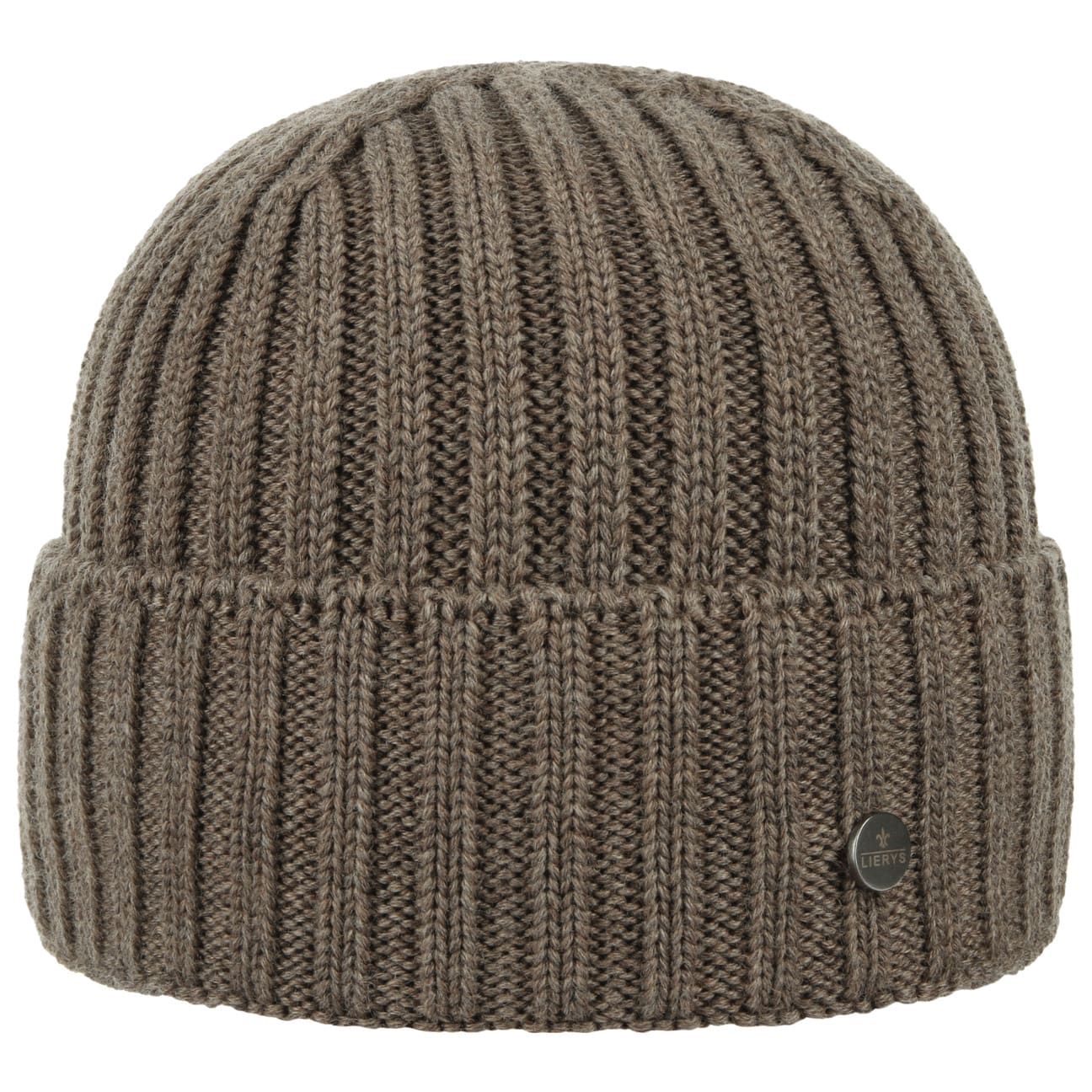 Lierys Merino Wool Rib Knit Beanie - Soft Winter Hat for Men & Women - Perfect for Skiing, Hiking & Cold Weather Activities