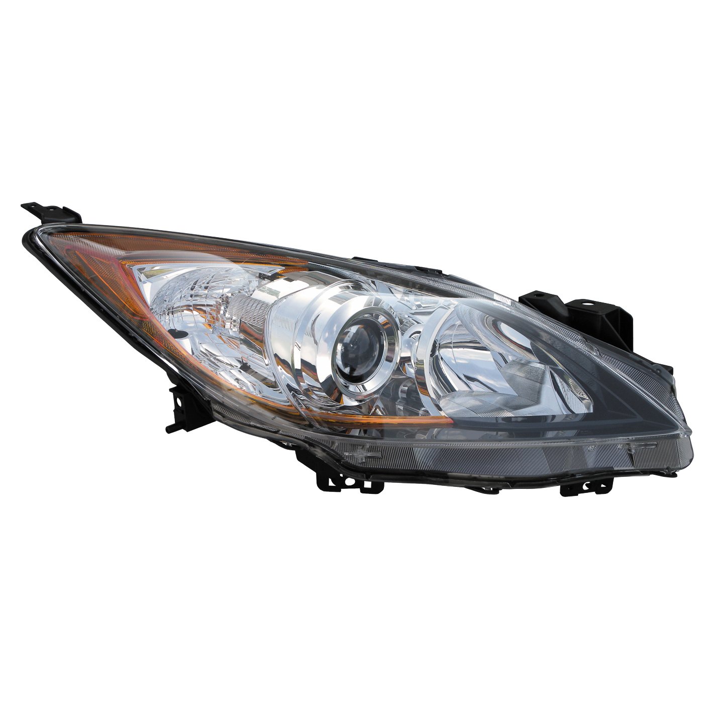 OE Style Halogen Headlight Assembly Replacement for 2010-2013 Mazda 3 - Right Passenger Side (MA2519130 BBM4510K0J) | Perfect for Night Driving & Enhanced Visibility