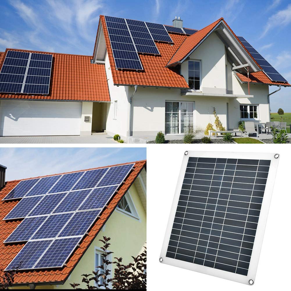 High Efficiency Polycrystalline Solar Panel Controller for Car Batteries - 12V/24V Auto Solar Charge Regulator with LCD Display - Perfect for RVs, Boats, and Off-Grid Power Systems