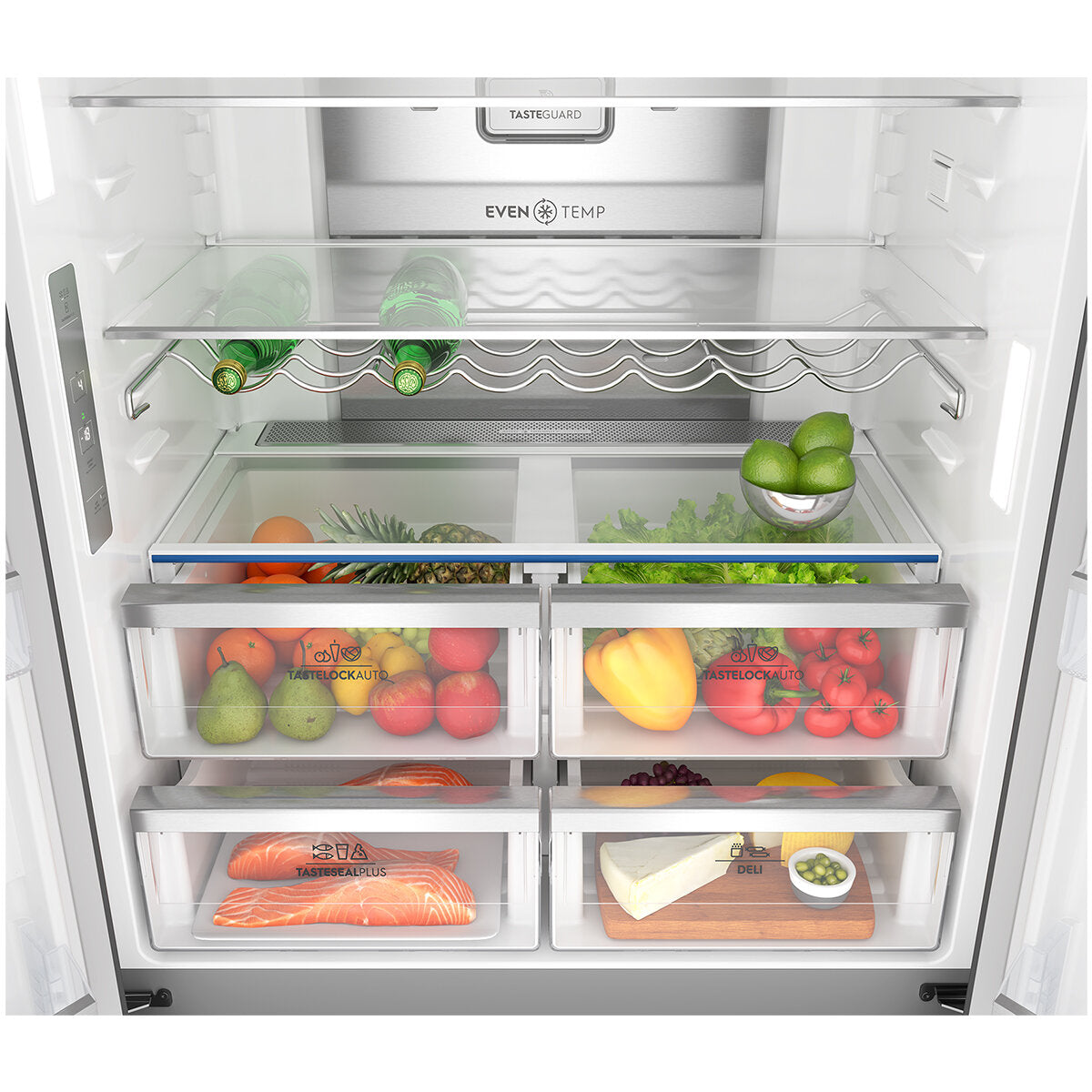 Electrolux 562L UltimateTaste 700 French Door Refrigerator in Black (EQE5607BA) - Perfect for Modern Kitchens & Large Family Storage