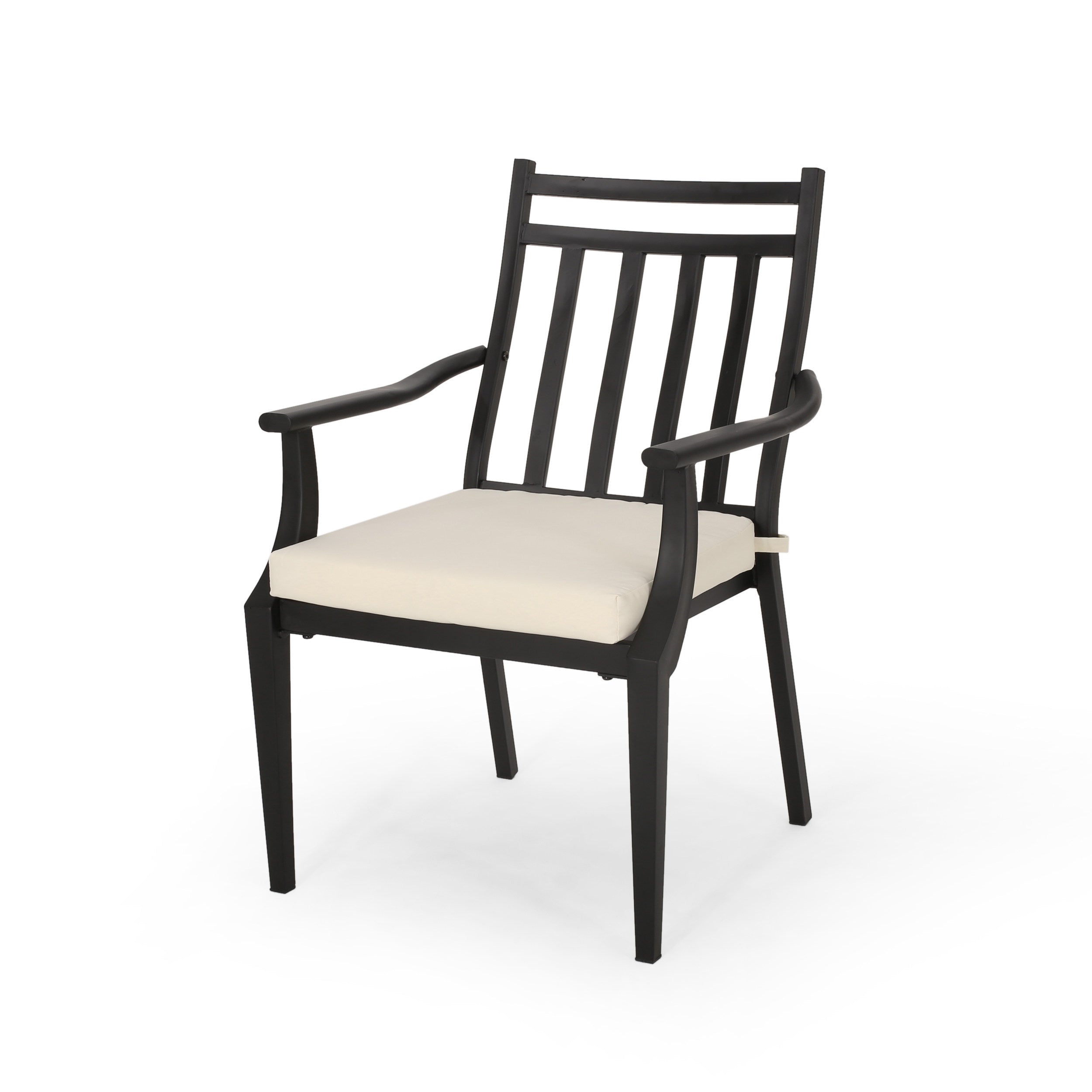 DELMAR 3-Piece Outdoor Metal Bistro Set - Patio Dining Table and Chairs for Garden, Balcony & Backyard - Rust-Resistant Steel Cafe Set for Coffee, Tea & Relaxing Outdoors