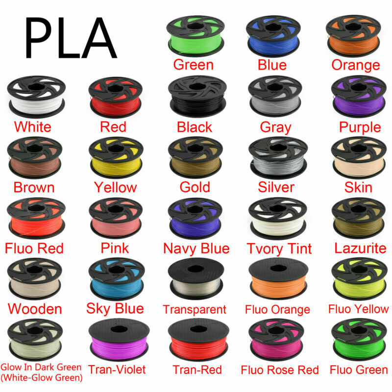 1.75mm MakerBot PETG PLA TPU 3D Printer Filament - 1kg (2.2lb) Spool for RepRap, ABS & More - Perfect for DIY Projects, Prototyping & Home 3D Printing