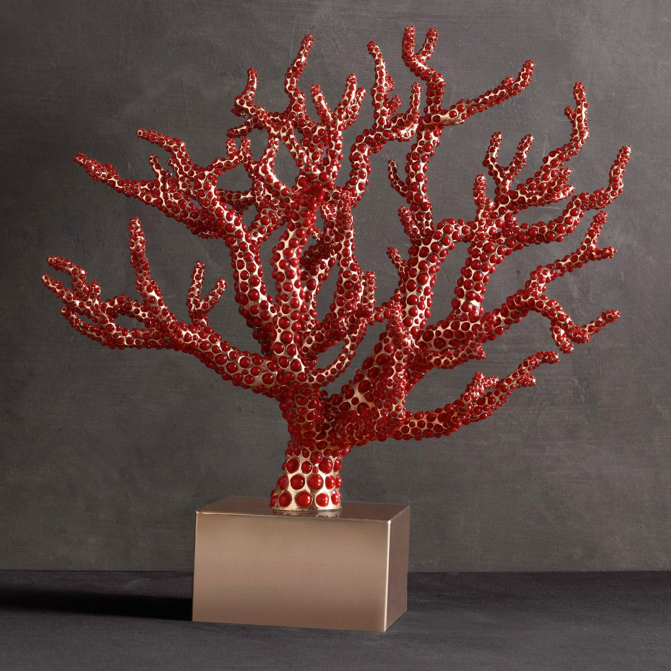 Elegant Coral Centerpiece for Wedding & Home Decor - Perfect for Table Centerpieces, Beach Themed Parties & Coastal Home Decor