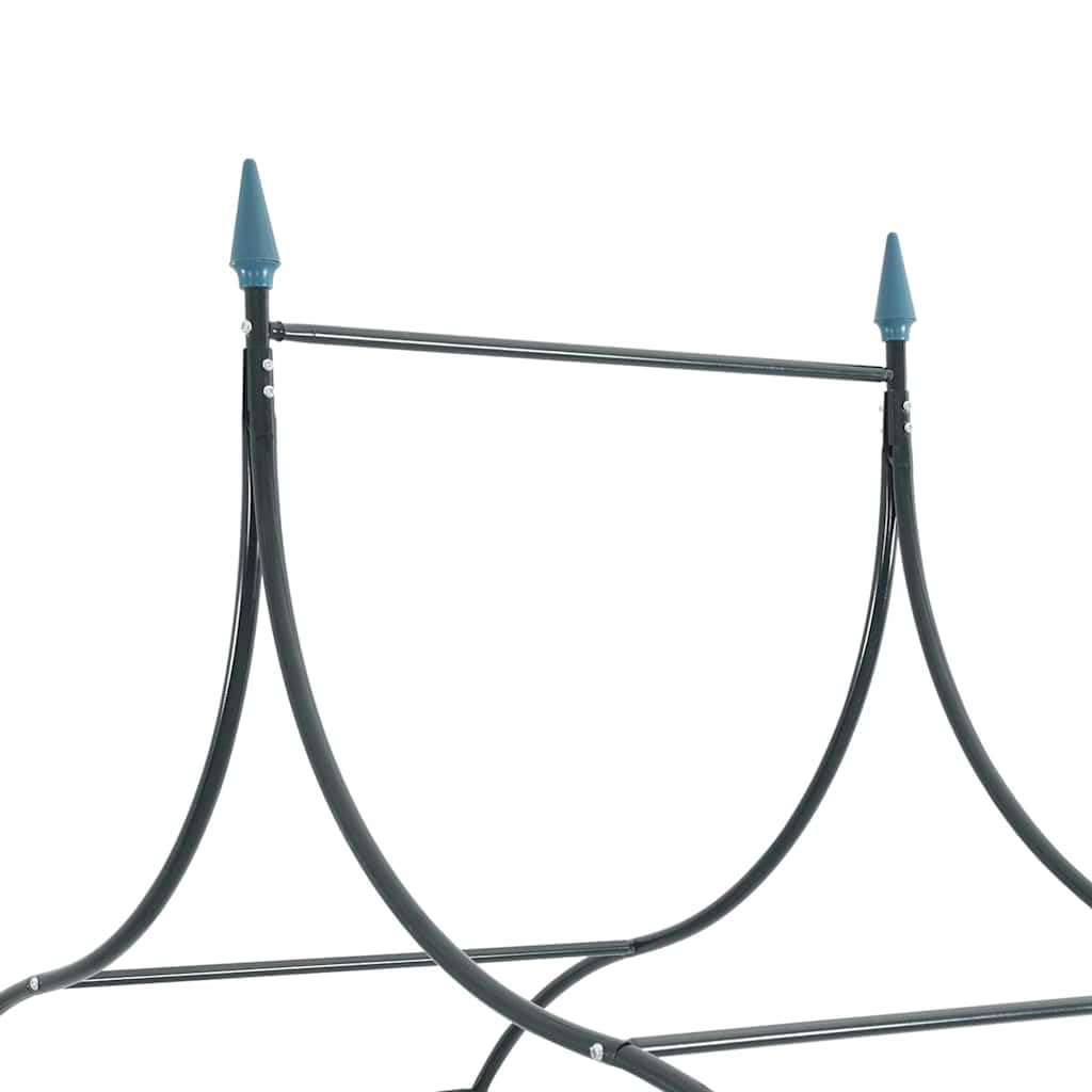 VidaXL Metal Garden Arch with Spikes for Climbing Plants - Dark Green Outdoor Decor for Roses, Vines & Wedding Backdrops
