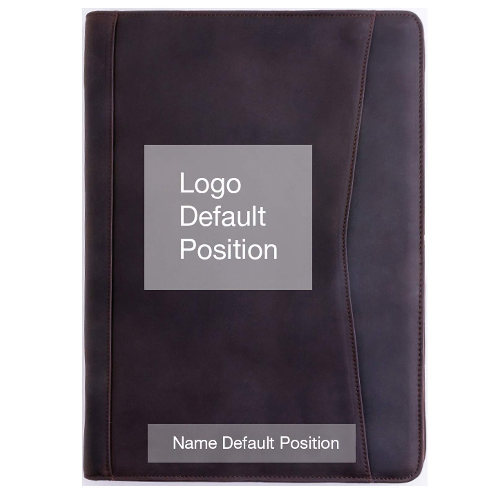 Personalized Leather Portfolio Padfolio for Men - Custom Engraved Gifts for Dad, Husband & Son - Dark Brown Leather Briefcase for Business Professionals - Perfect for Father's Day, Birthday & Office Use