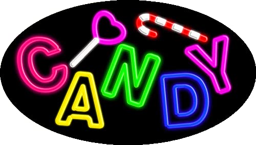 Custom Neon Sign #14092 - Handmade in USA, Candy Glass Design for Bars, Cafes & Home Decor
