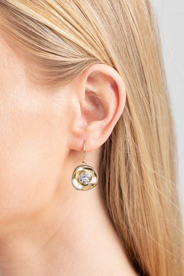 14K Gold Plated Gemstone Drop Earrings for Women - Elegant Dangle Jewelry for Parties, Weddings & Special Occasions