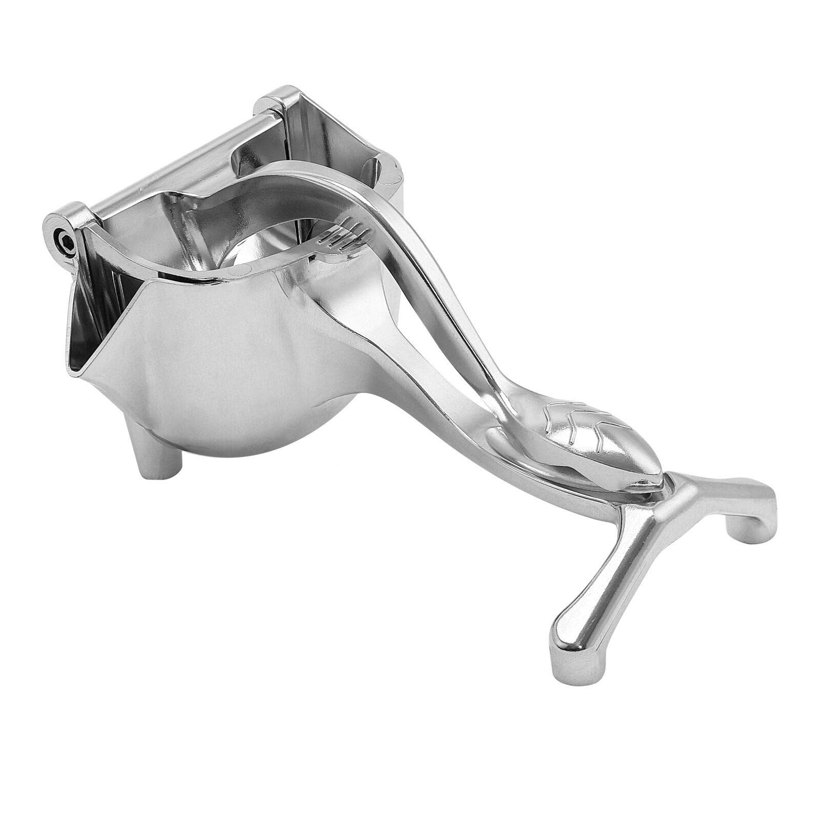 Premium Aluminum Alloy Manual Citrus Juicer - Hand Press for Lemon, Orange & Lime - Efficient Fruit Juice Squeezer for Kitchen, Bar & Camping Use