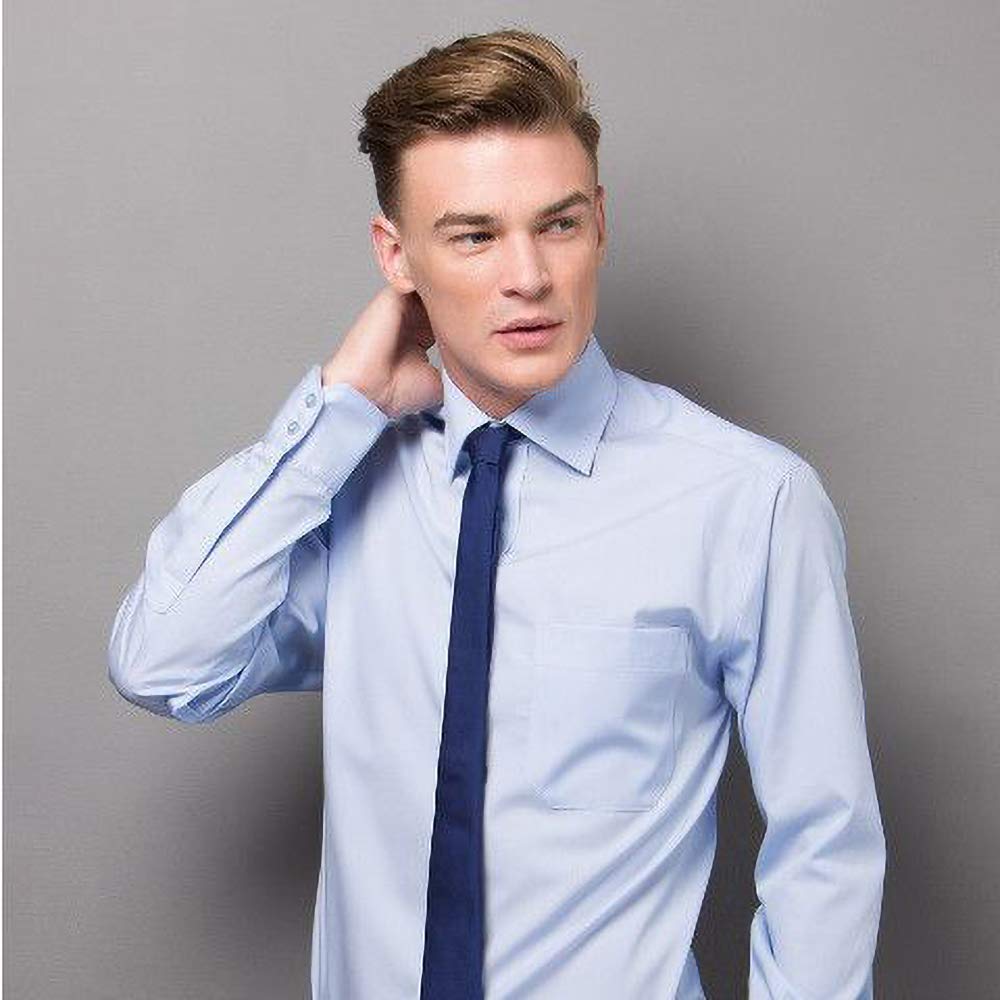 Premium Non-Iron Men's Long Sleeve Dress Shirt - Wrinkle-Free Formal Business Shirts for Office, Wedding & Professional Occasions