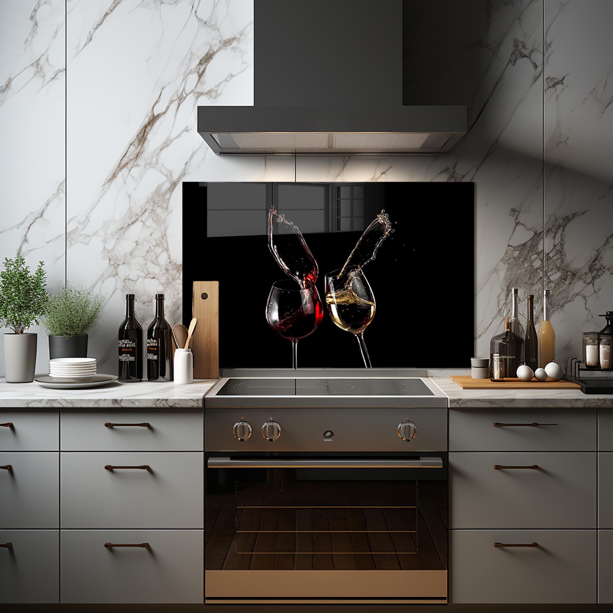 Stylish Glass Splashback for Kitchen & Bathroom - Modern Home Decor & Easy-Clean Wall Protection - Perfect for Backsplashes, Showers & Interior Design