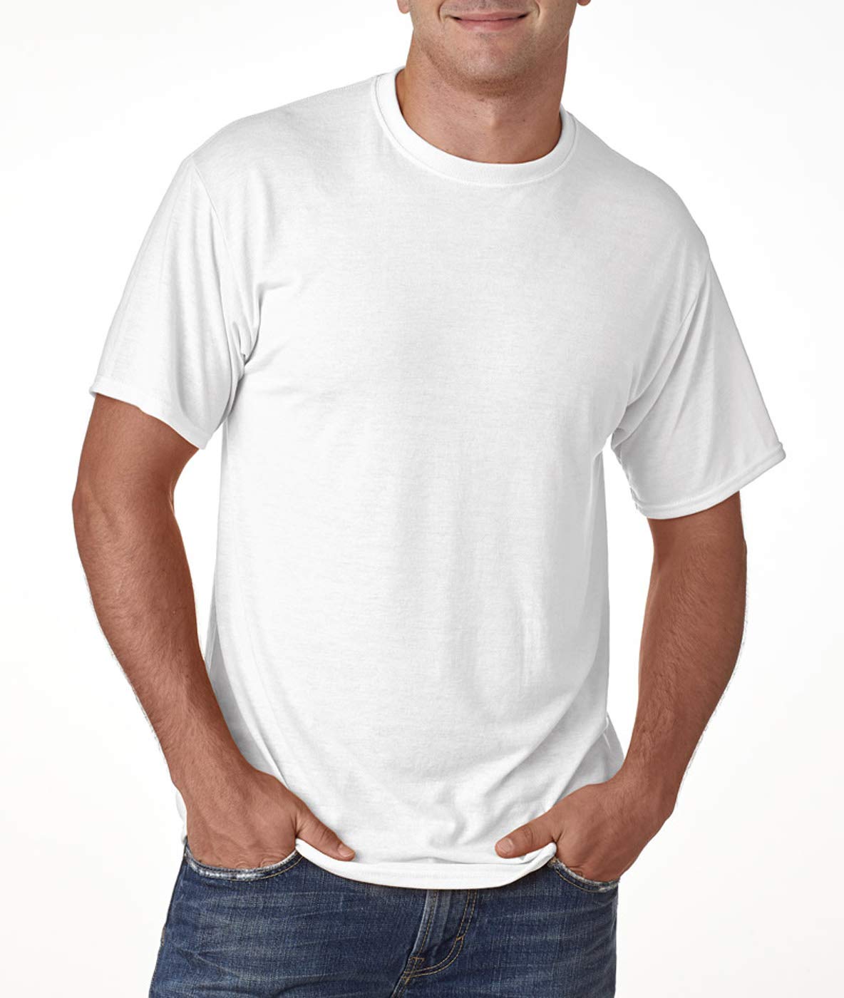 Jerzees Men's 21M Heavyweight Cotton T-Shirt - Soft Comfort Fit Crewneck Tee for Casual Wear & Workout