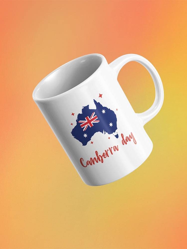 Canberra Day Calligraphy Country Mug - Premium Ceramic Coffee Cup for Home & Office Use - Perfect for Tea, Coffee, or Hot Chocolate - Great Gift for Holidays & Special Occasions