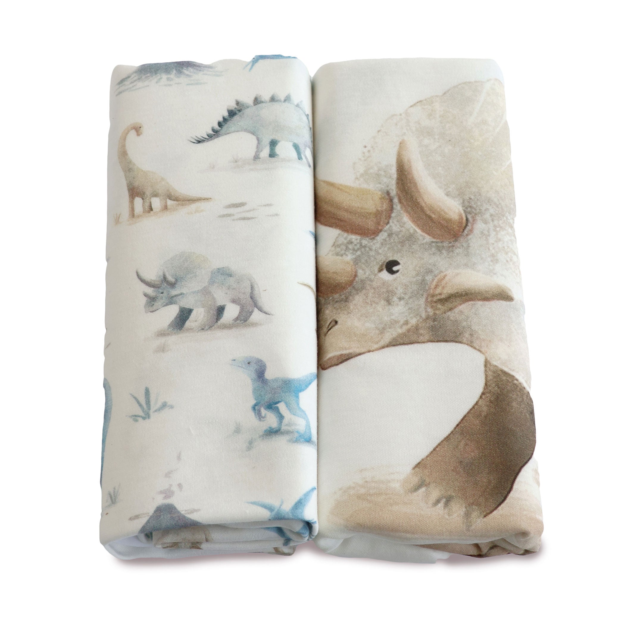 Jurassic Bamboo 2-Pack Jersey Wraps - Soft Bamboo Fabric for Baby Swaddles & Nursing Covers - Perfect for Newborns, Infants & Toddlers
